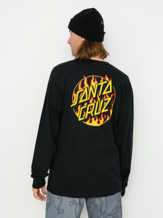 Santa Cruz X Thrasher Flame Dot Longsleeve (black)