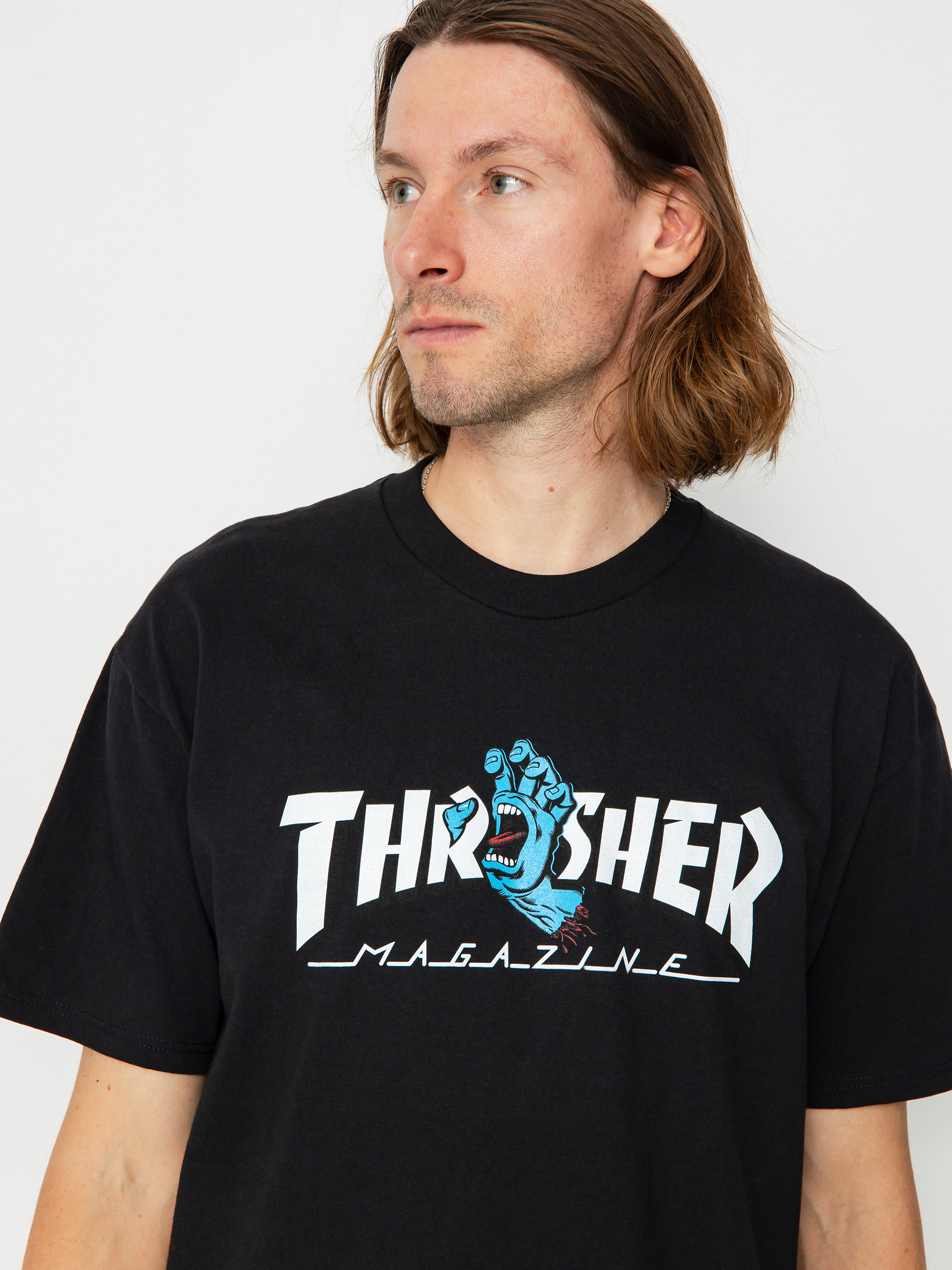 Santa Cruz X Thrasher Screaming Logo T-shirt (black)