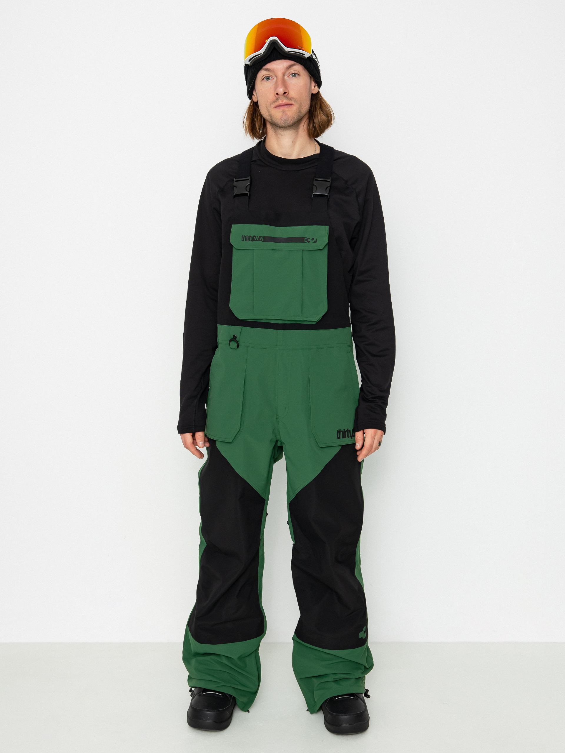 ThirtyTwo Basement Bib Snowboard pants green (green)