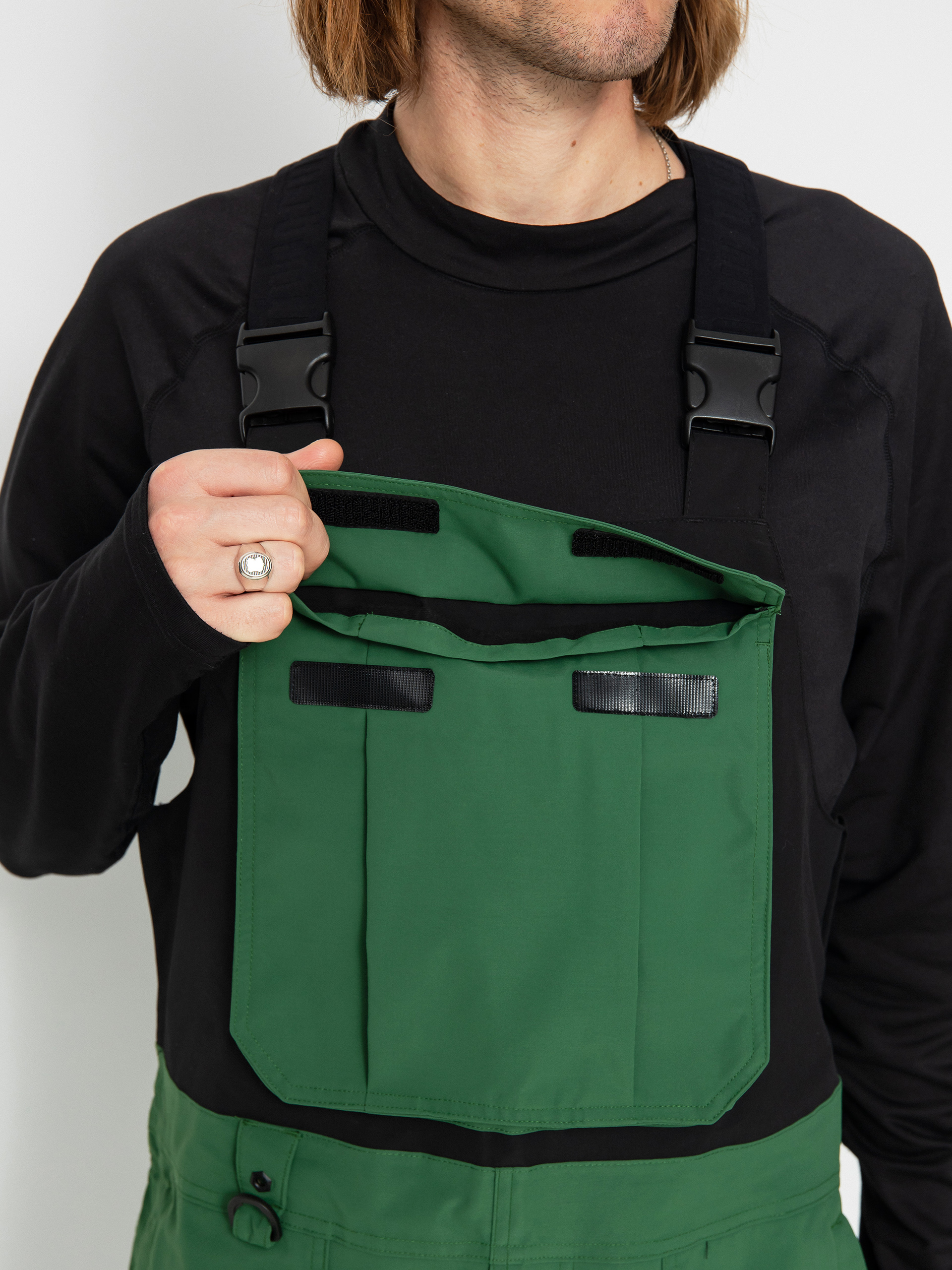 Herren ThirtyTwo Basement Bib Snowboardhose (green)