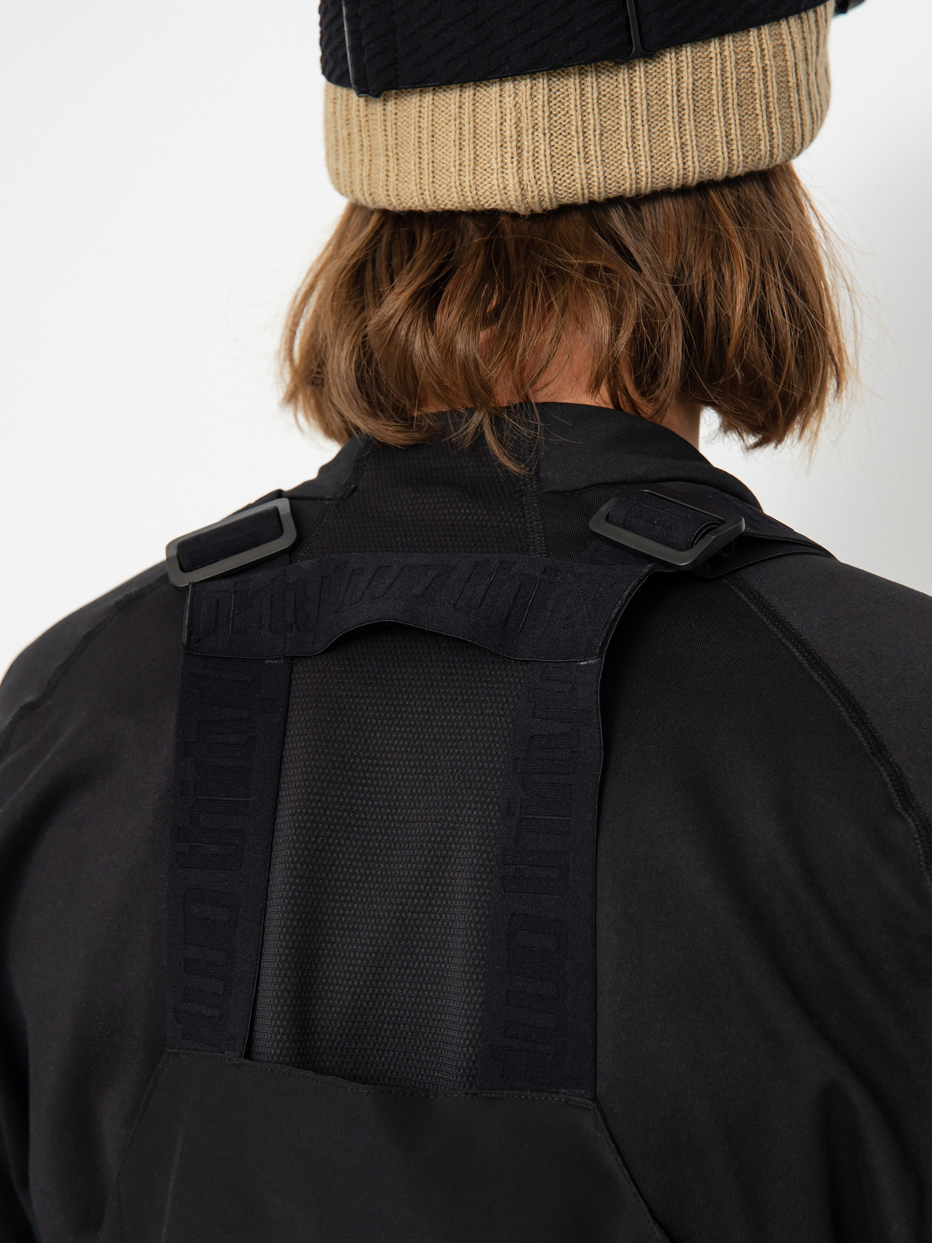 Mens ThirtyTwo Basement Bib Snowboard pants (black/tan)