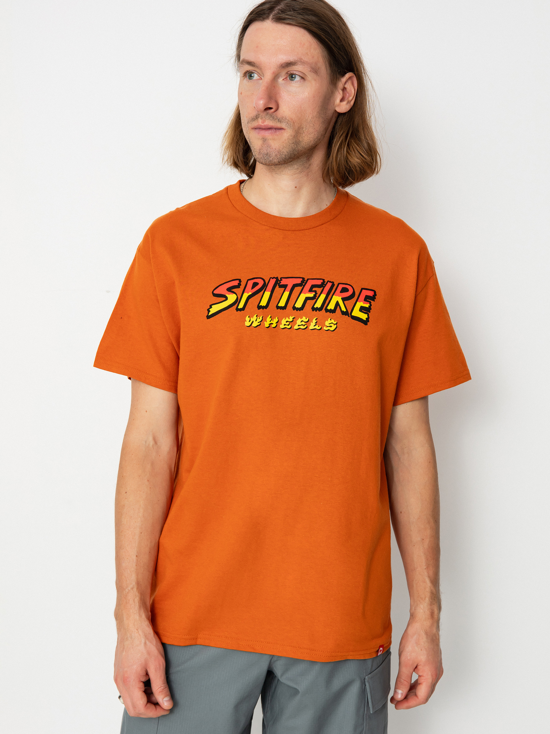 Spitfire Hl Hounds Script T-shirt (orange/multi)