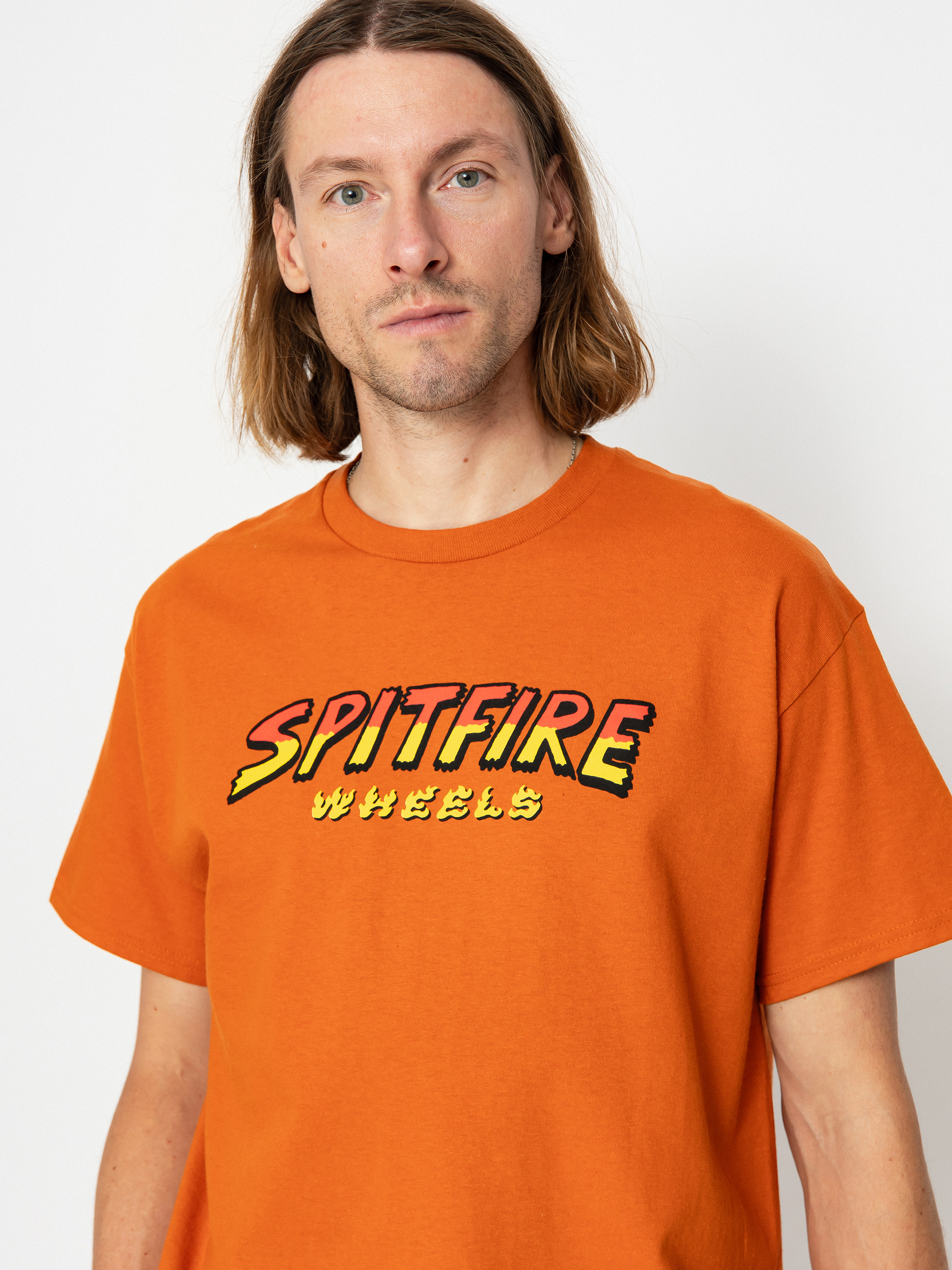 Spitfire Hl Hounds Script T-Shirt (orange/multi)