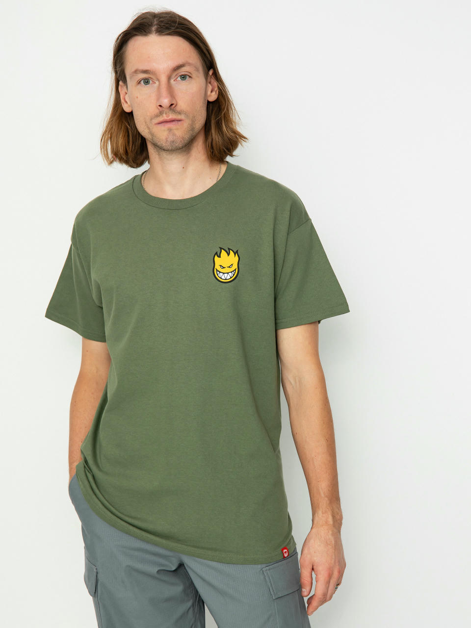 Spitfire Lil Bg Fl T-shirt (military green/black/gold)