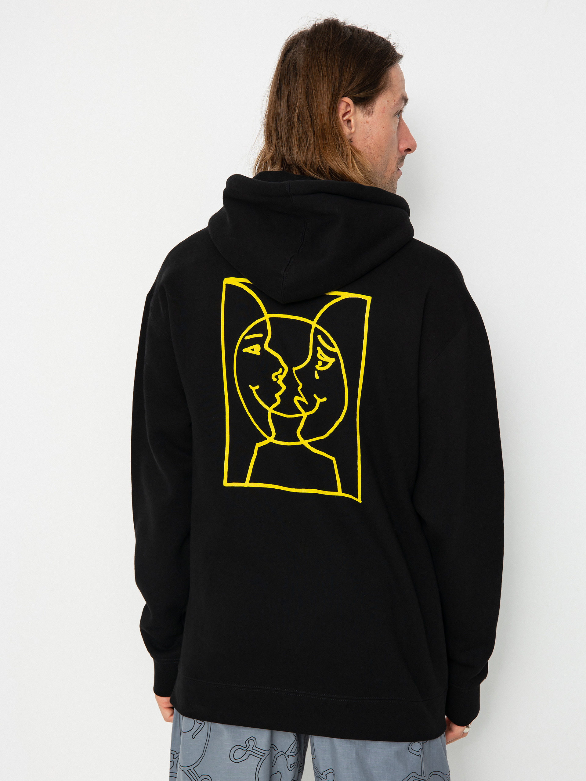 Krooked Moonsmile Raw HD Hoodie (black/yellow)