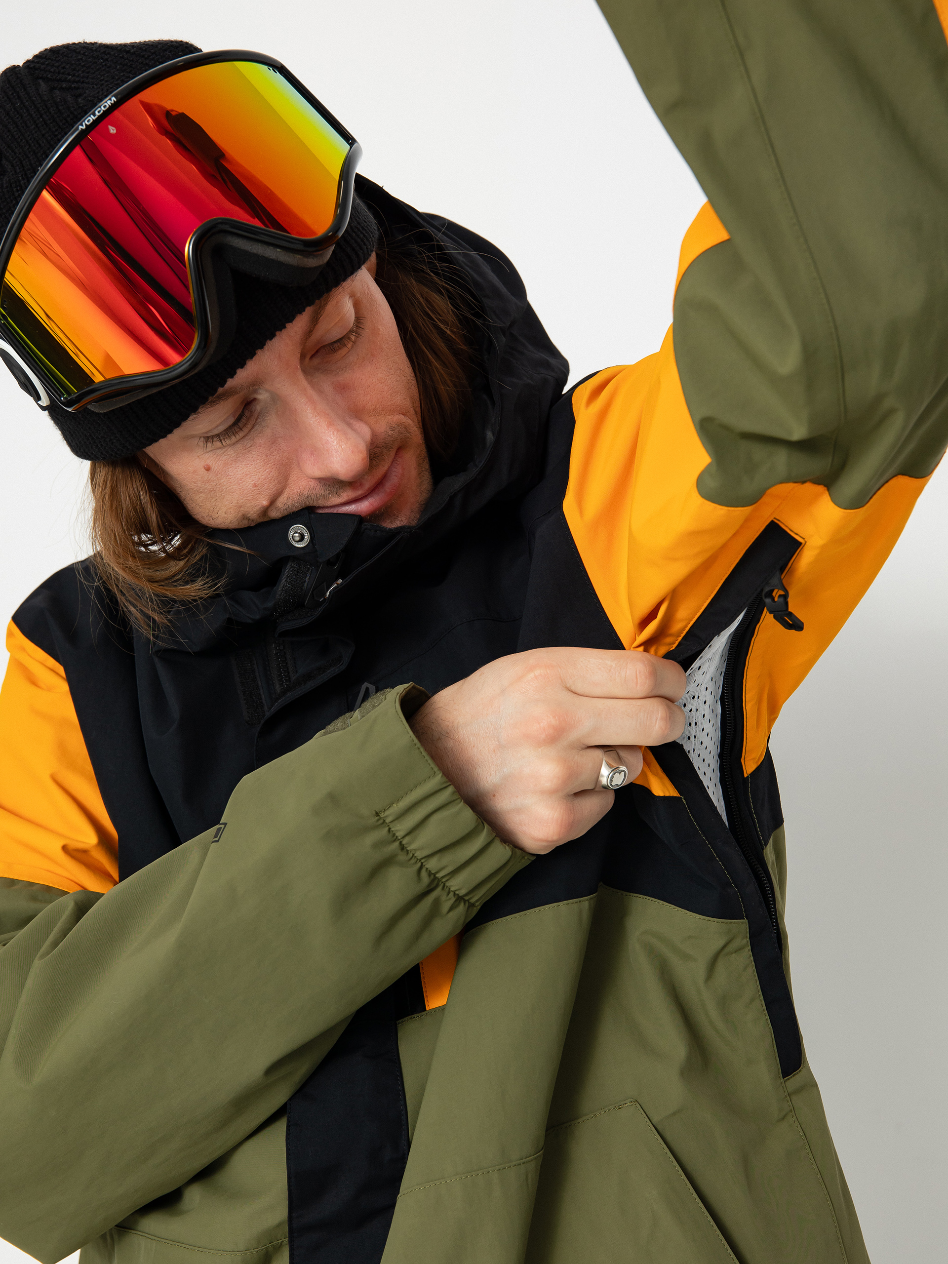 Mens Volcom L Ins Gore Tex Snowboard jacket (gold)