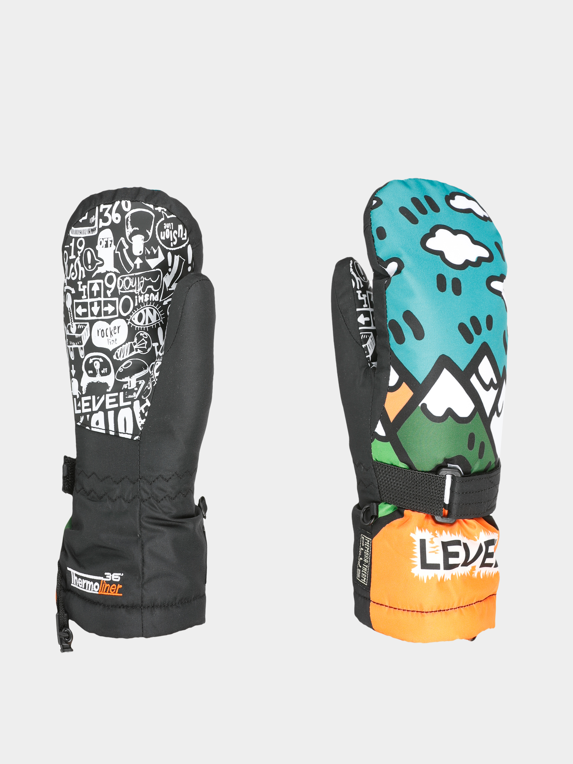 Level Junior Mitt JR Gloves (orange)