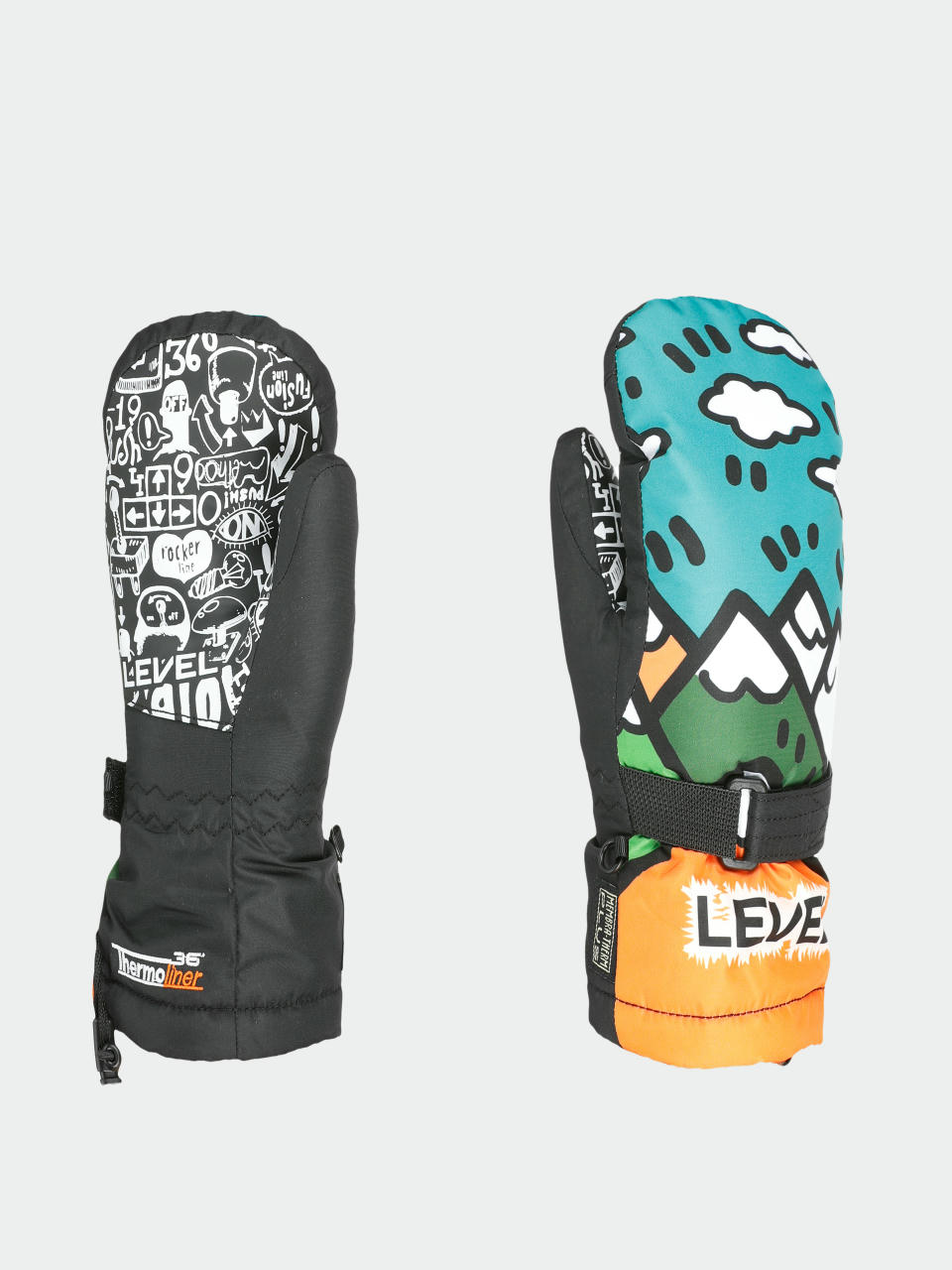 Level Junior Mitt JR Handschuhe (orange)