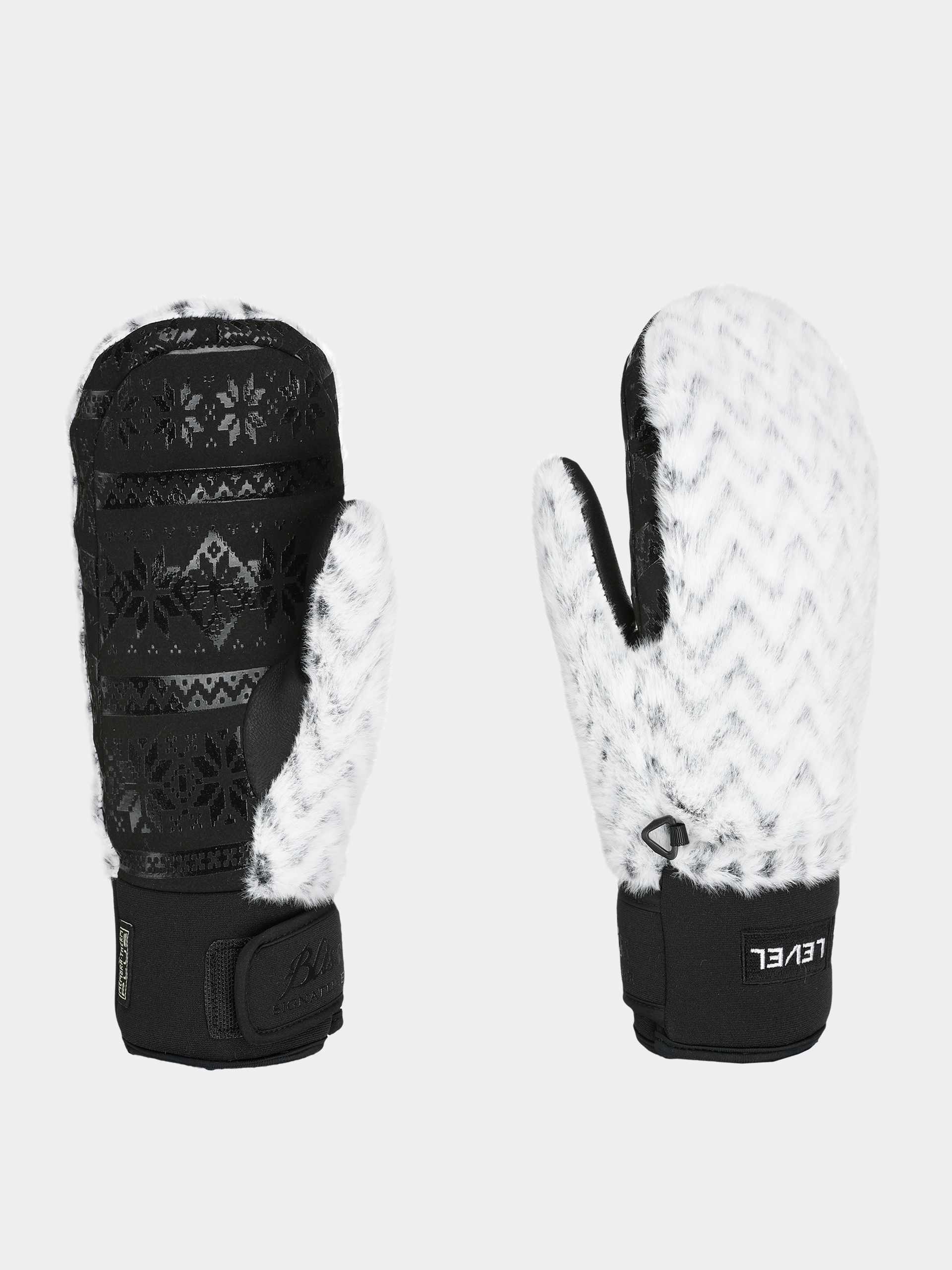 Level Siberian Mitt Gloves Wmn (black/white)