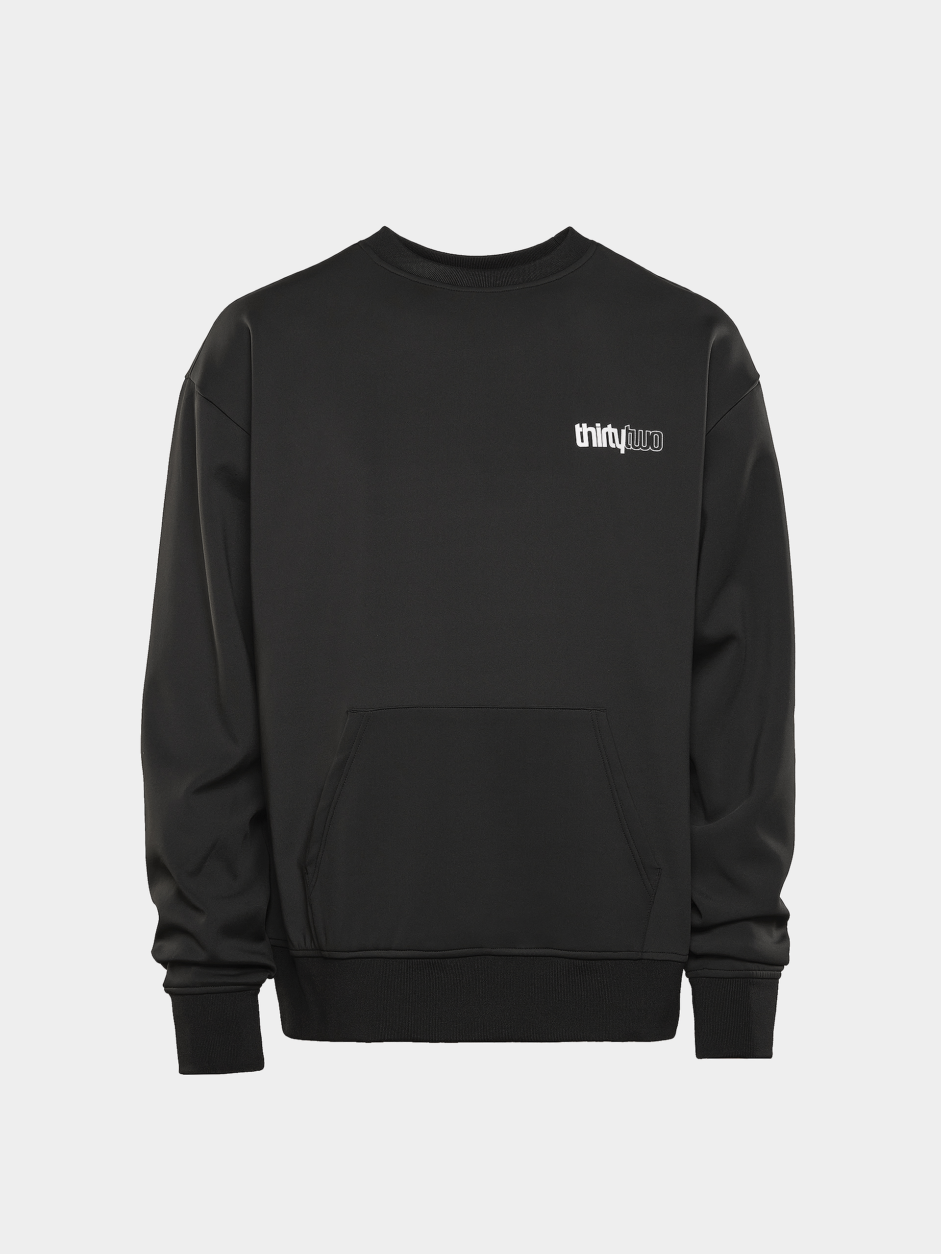 Mens ThirtyTwo Double Tech Crew Active sweatshirt (black)