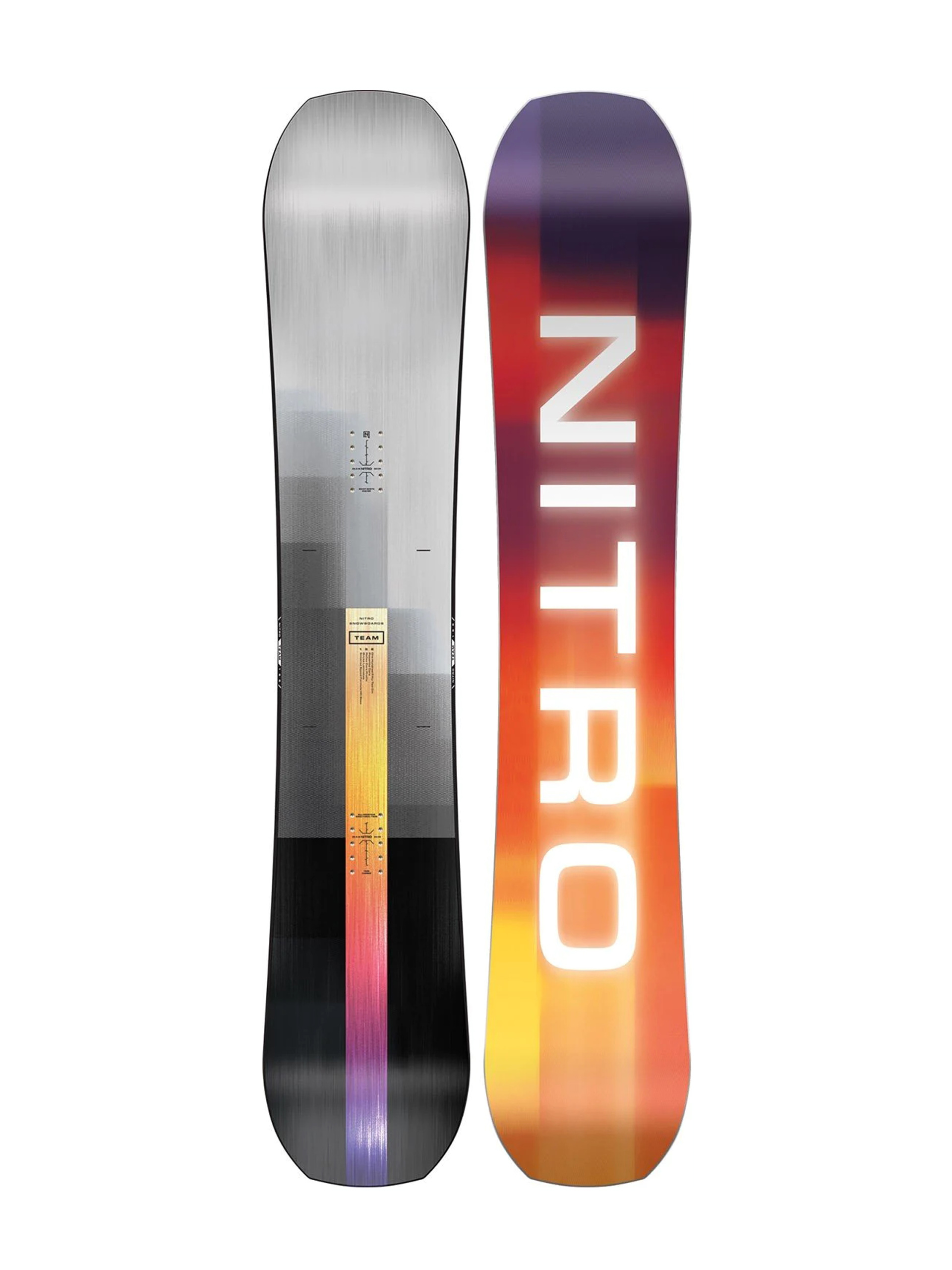 Nitro Team Snowboard - black, grey, orange