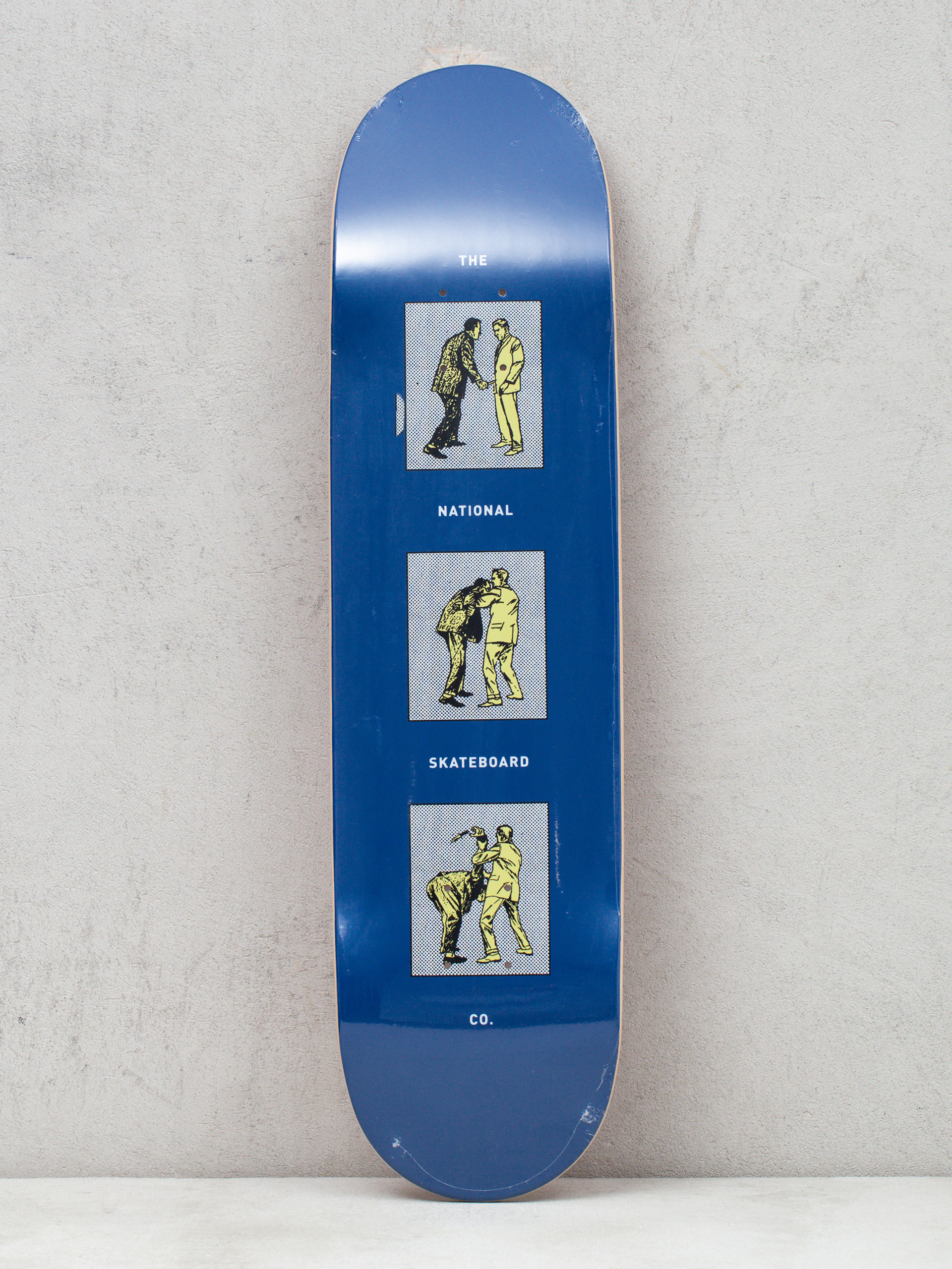 The National Skateboard Co Office Politics Deck (blue)