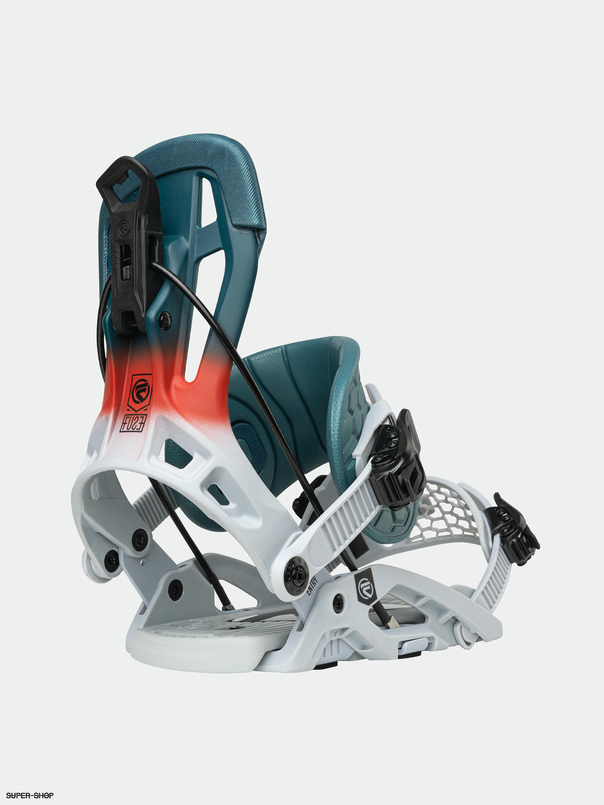 Mens Flow Fuse Hybrid Snowboard bindings (gray)