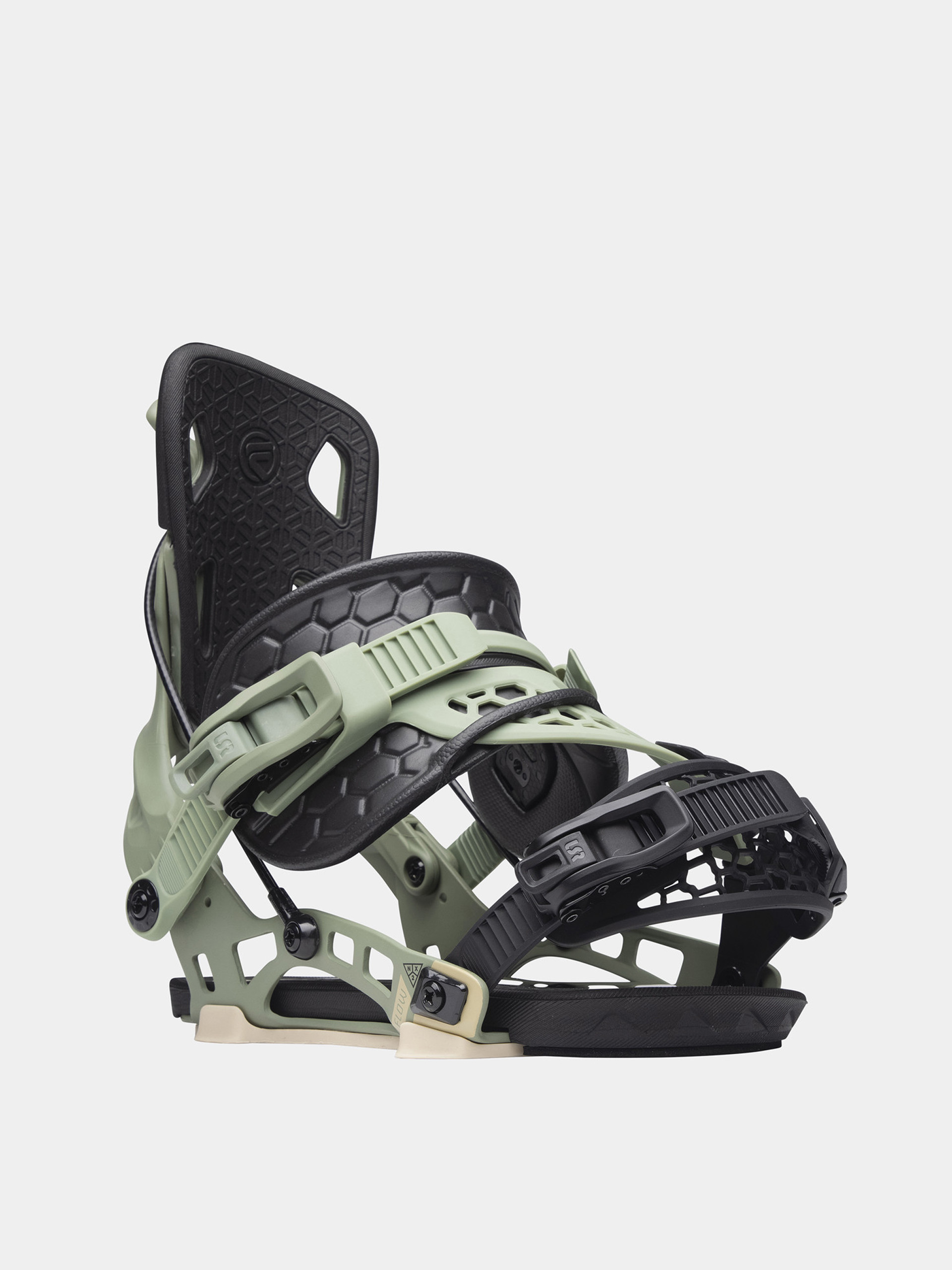 Mens Flow Nx2 Hybrid Snowboard bindings (olive)