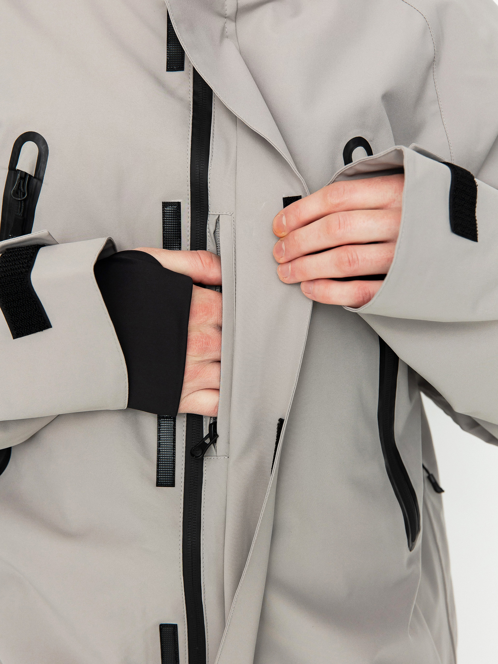 Mens ThirtyTwo Deep Creek Parka Snowboard jacket (grey/black)