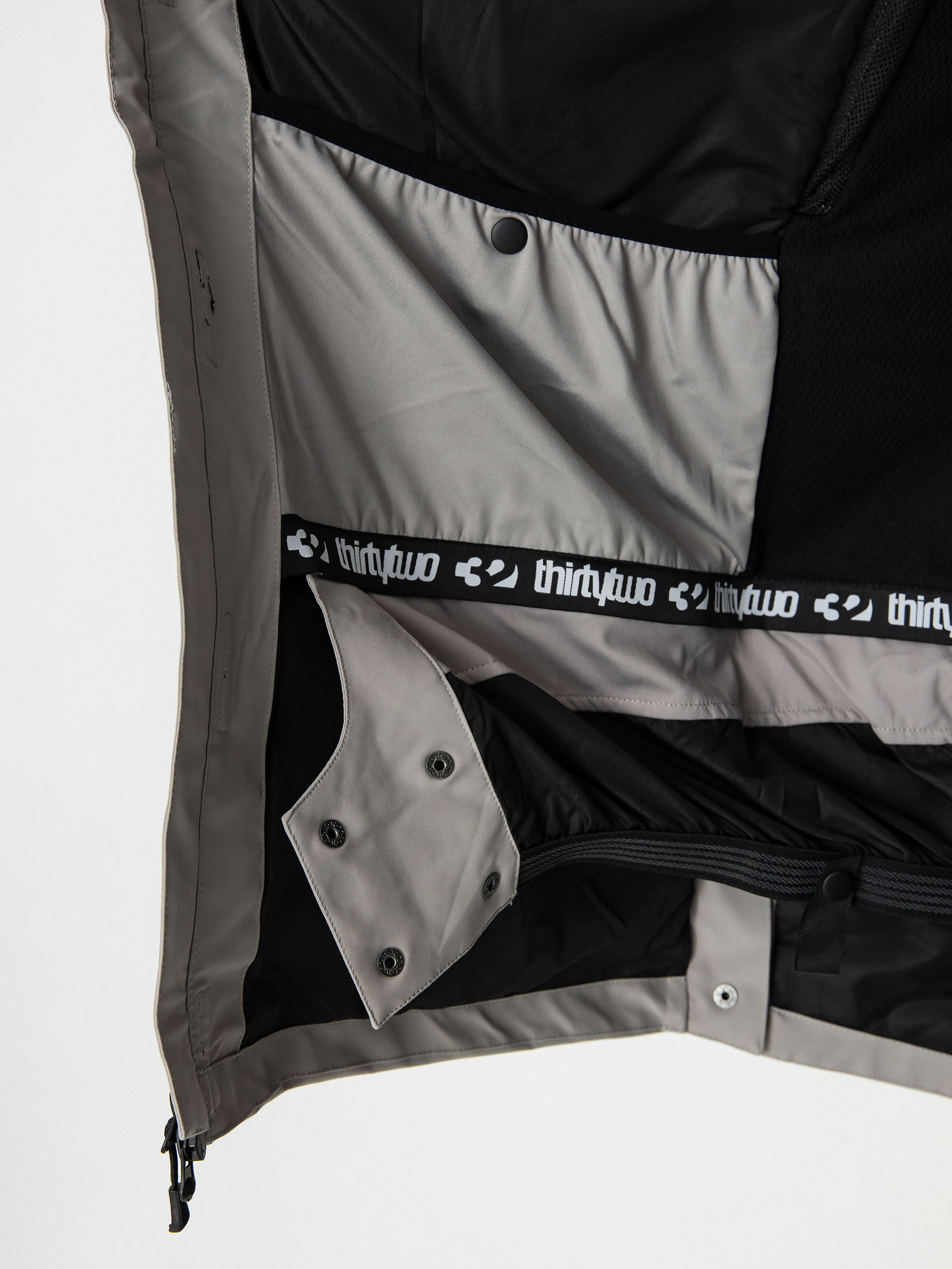 Mens ThirtyTwo Deep Creek Parka Snowboard jacket (grey/black)