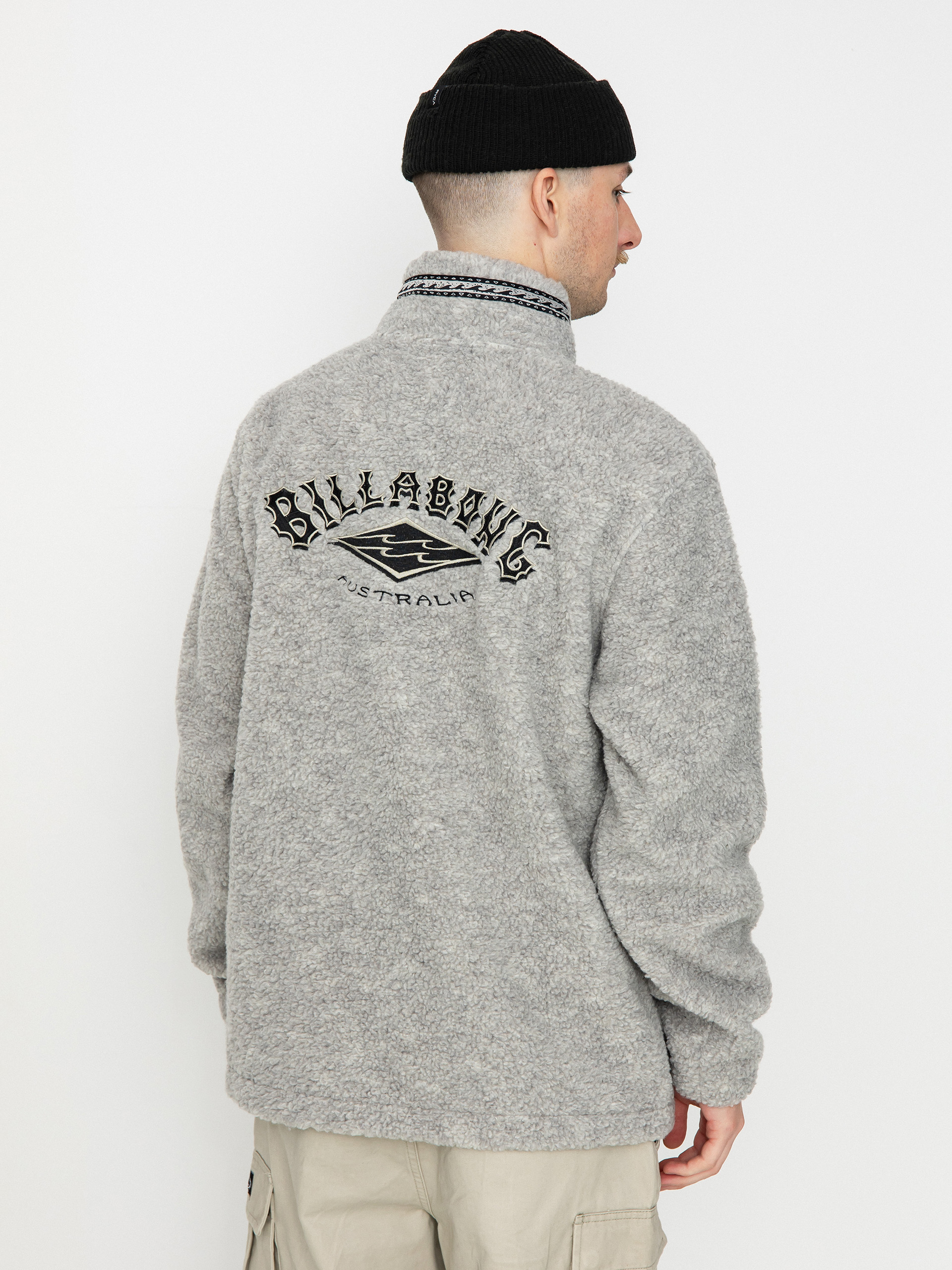Mens Billabong Boundary Tombstone Fleece (oatmeal heather)