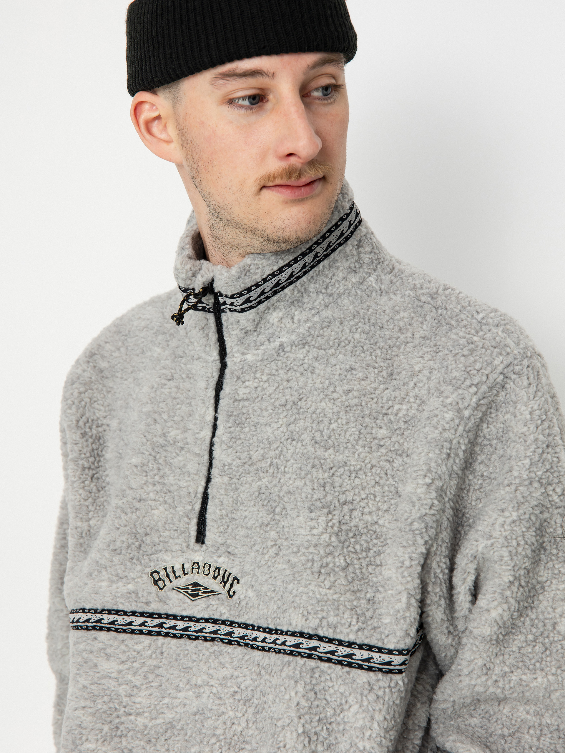 Mens Billabong Boundary Tombstone Fleece (oatmeal heather)