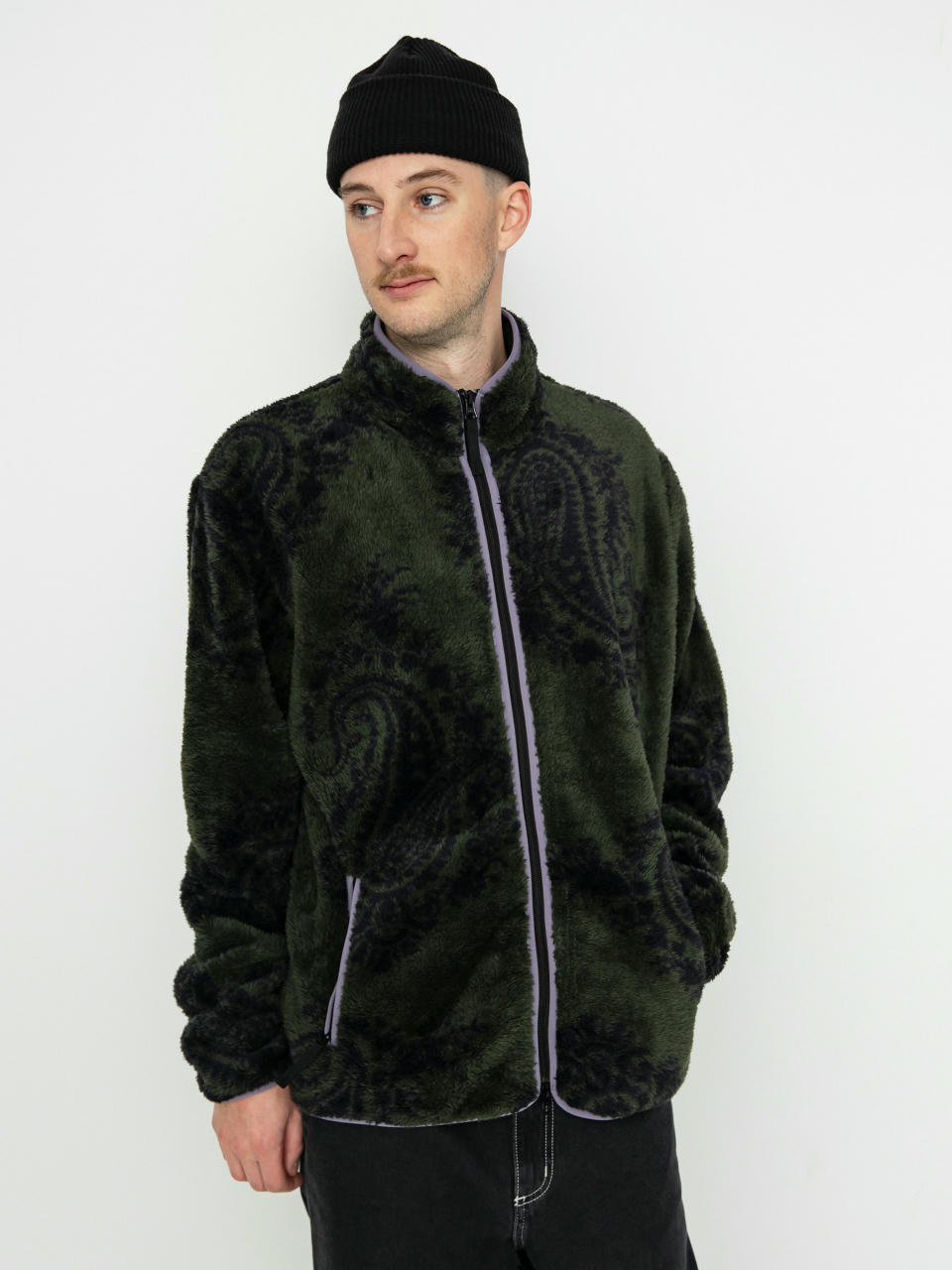 Carhartt WIP Kurtka Jebson Fleece jacke (paisley big print plant/glassy purple)