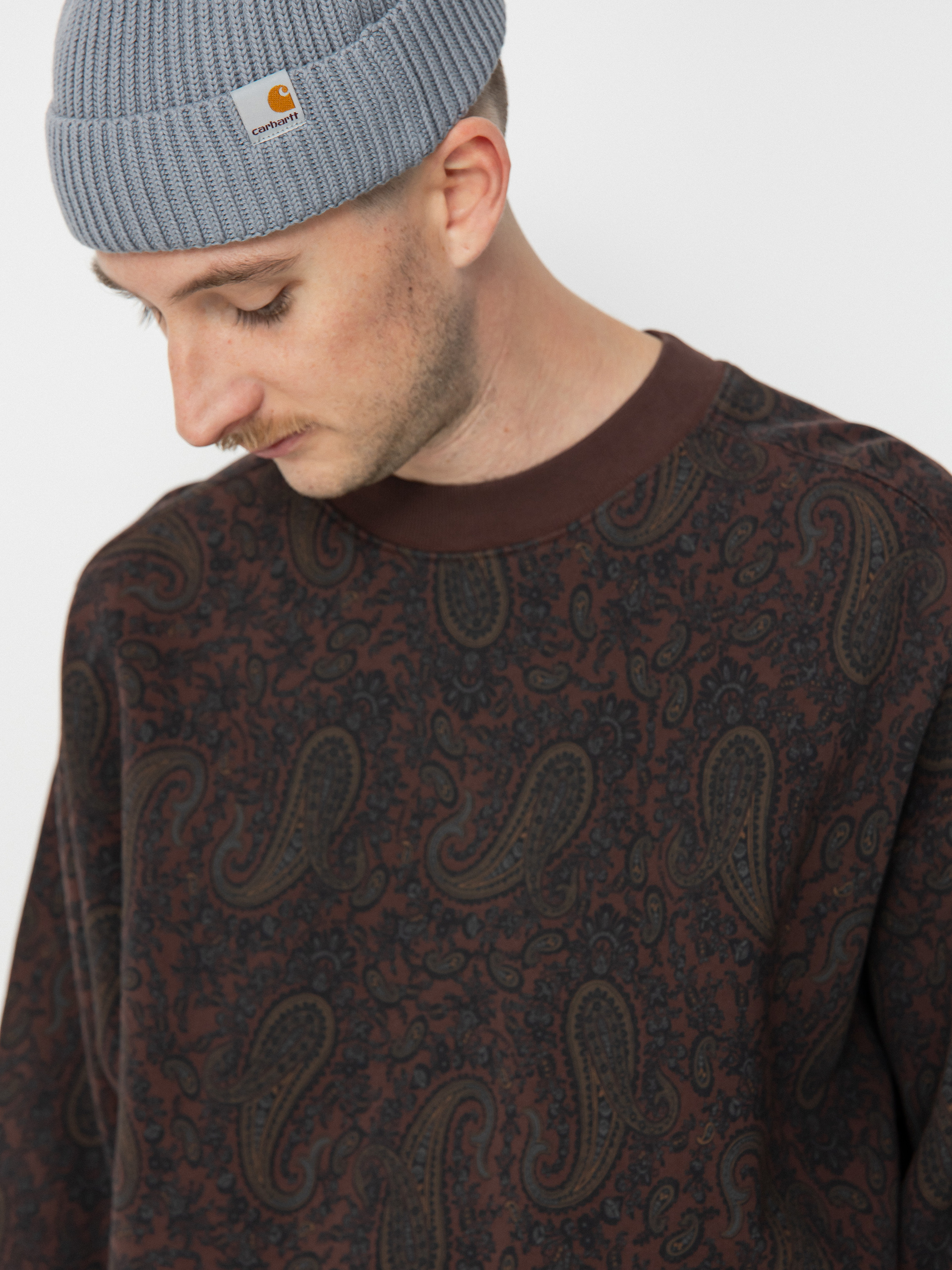 Carhartt WIP Paisley Sweatshirt - burgundy (paisley print buckeye)