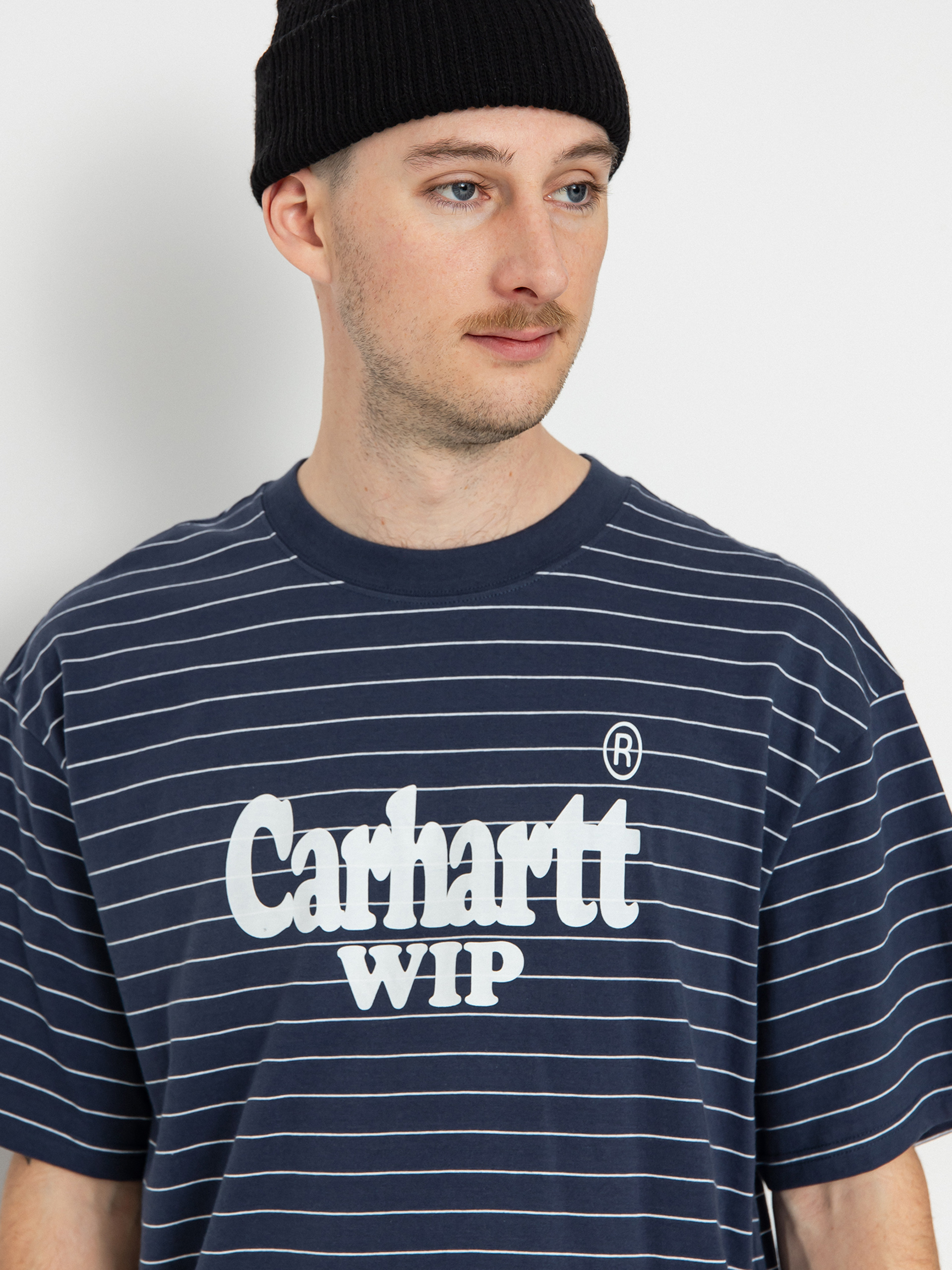 Carhartt WIP Orlean Spree T-shirt - navy blue (orlean stripe