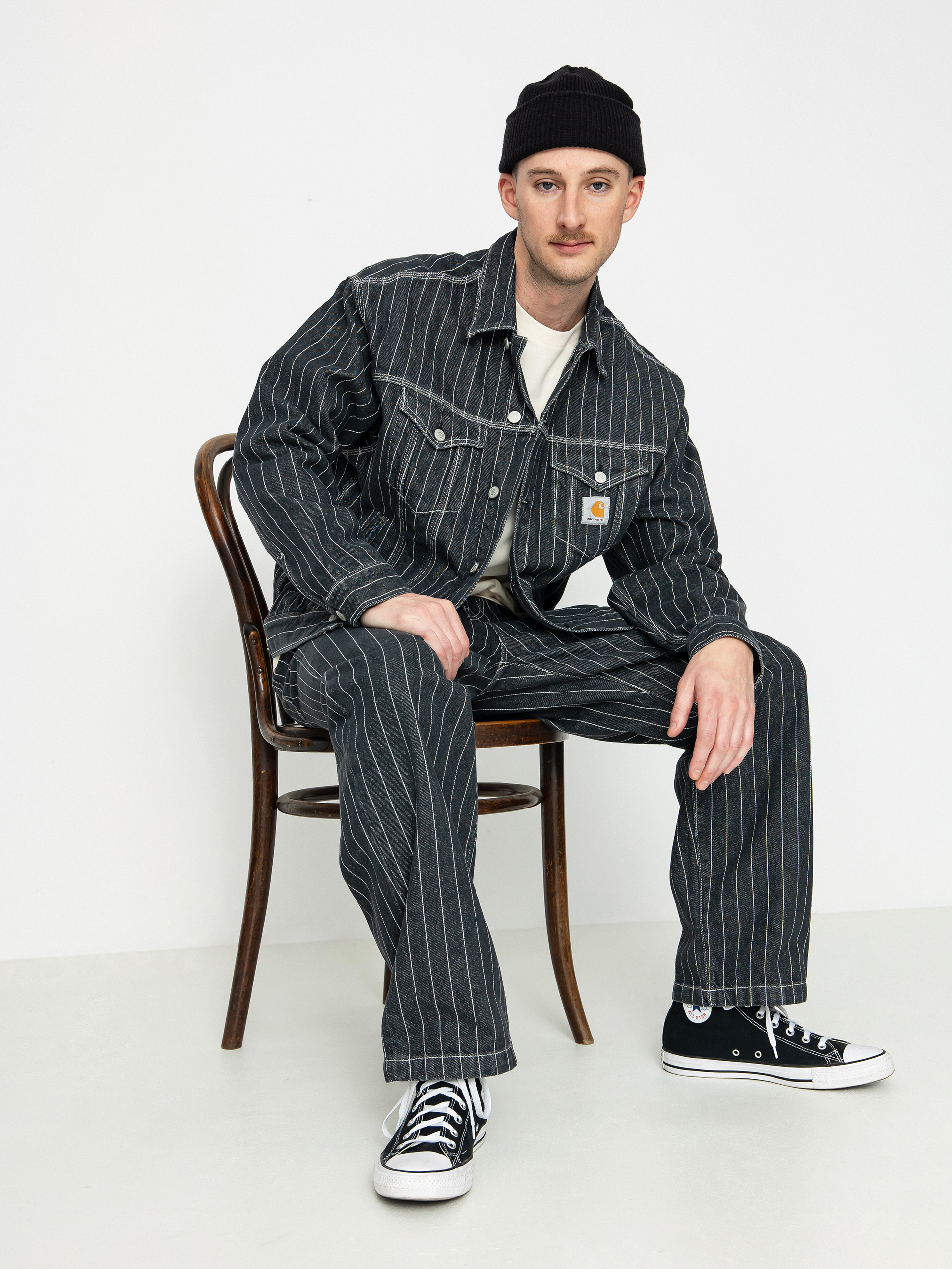 Carhartt WIP Orlean Jacke (orlean stripe/black/white)