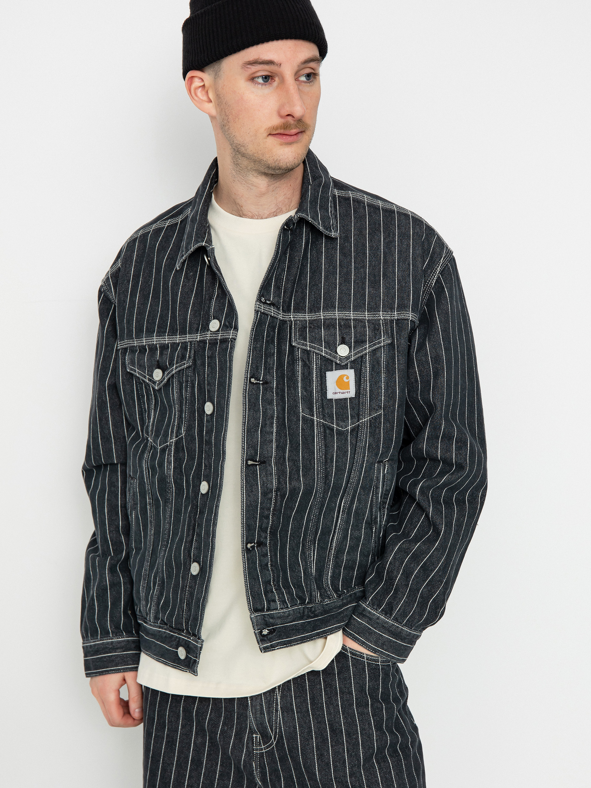 Carhartt WIP Orlean Jacket (orlean stripe/black/white)