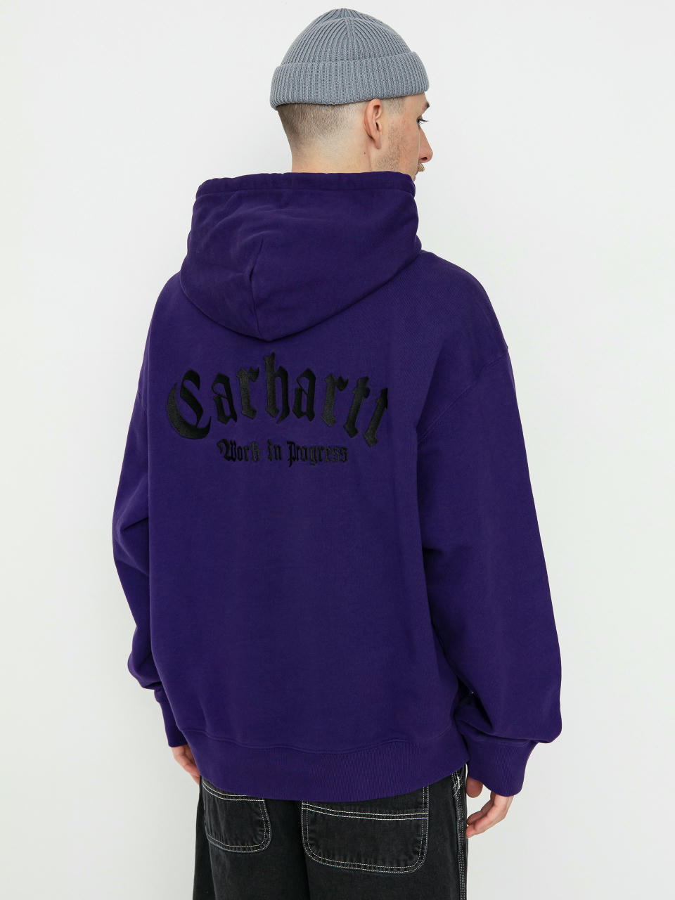 Carhartt WIP Onyx Script HD Hoodie (tyrian/black)