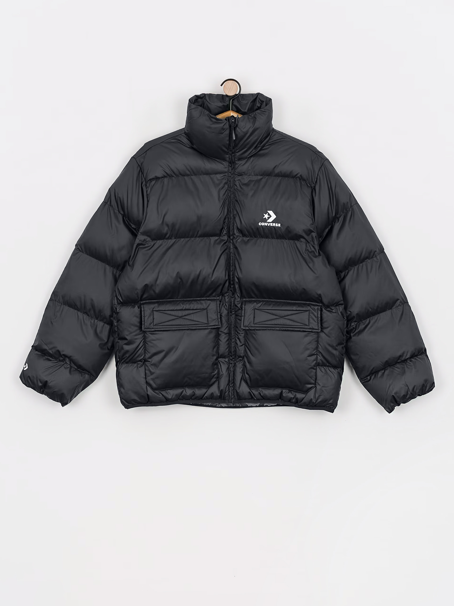 Converse Patch Pocket Core Puffer Jacket - black (black)
