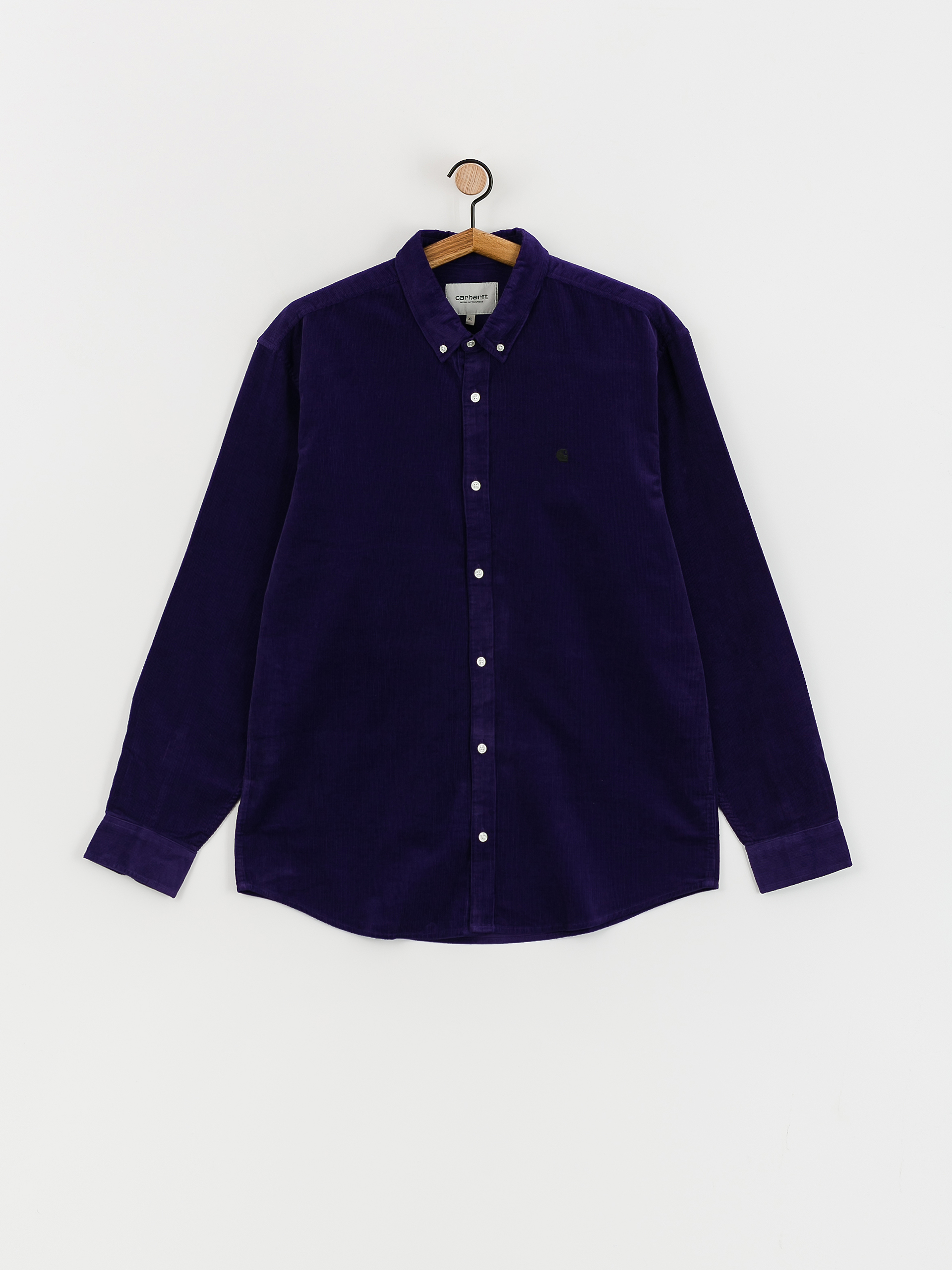 Carhartt WIP Madison Fine Cord Shirt (tyrian/black)