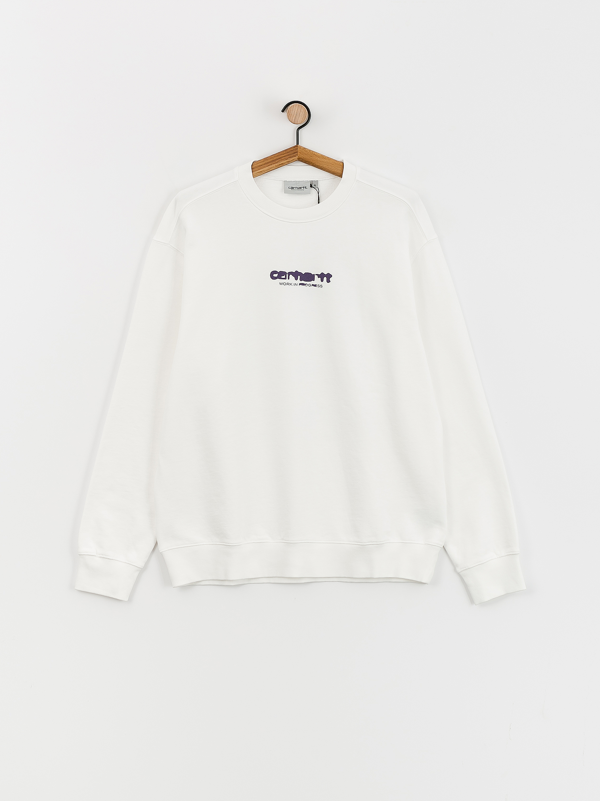 Carhartt WIP Ink Bleed Sweatshirt (white/tyrian)