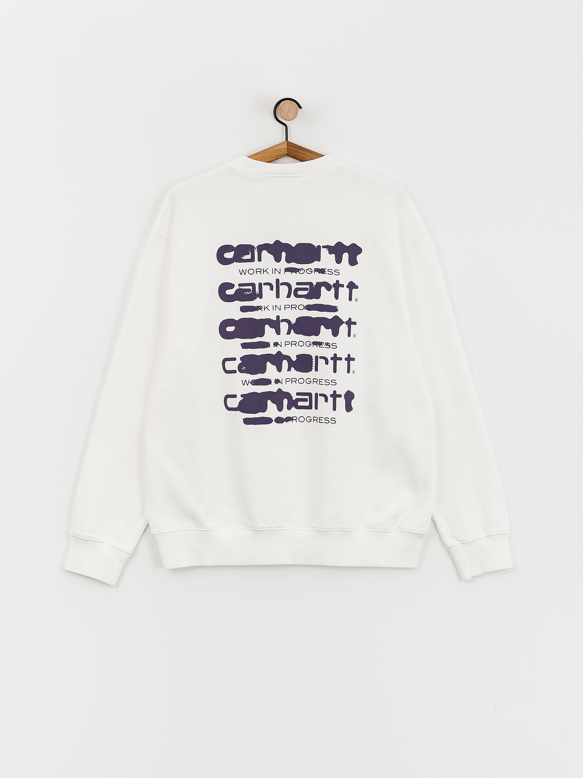 Carhartt WIP Ink Bleed Sweatshirt (white/tyrian)