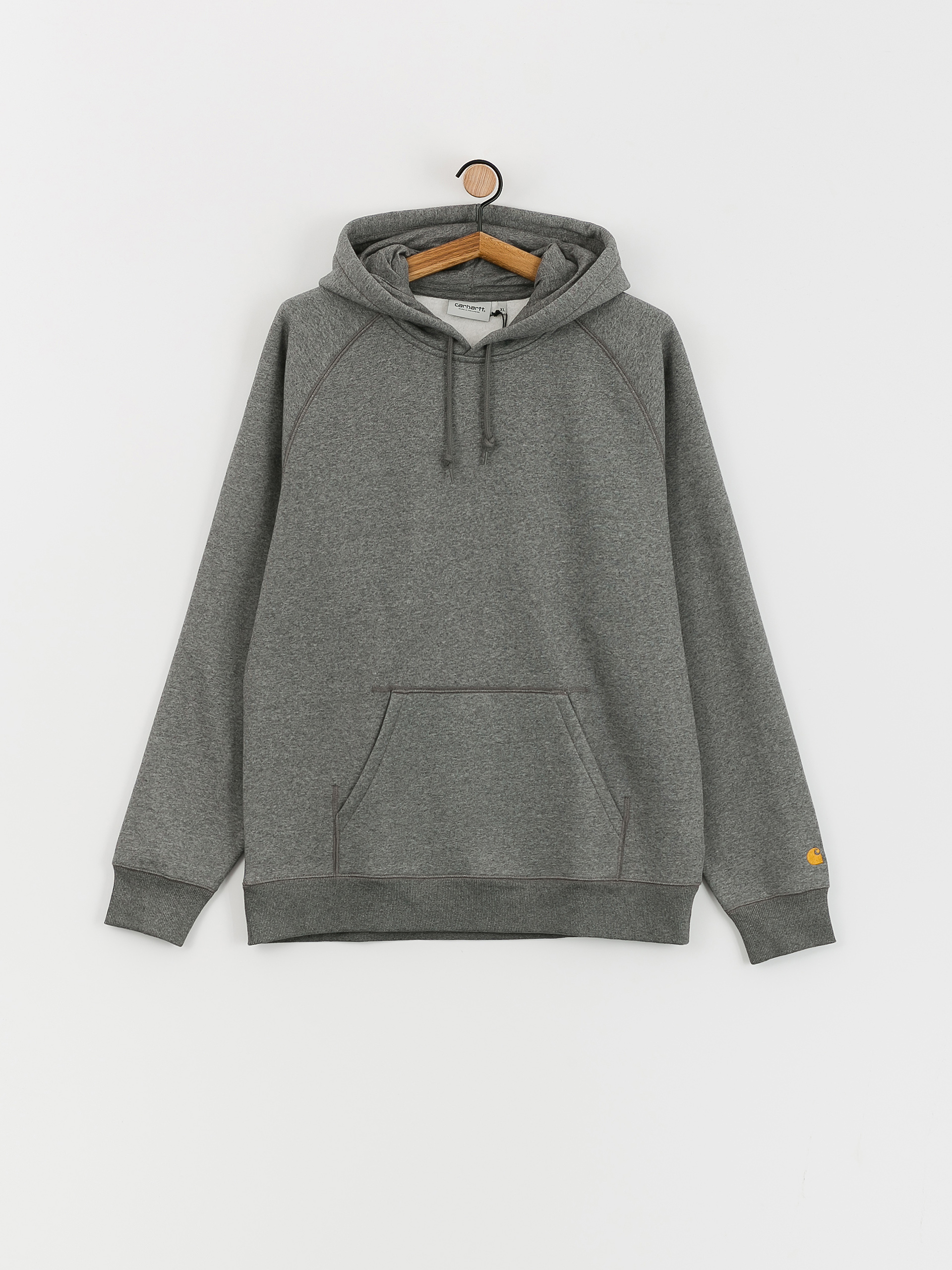 Carhartt WIP Chase HD Hoodie (dark grey heather/gold)