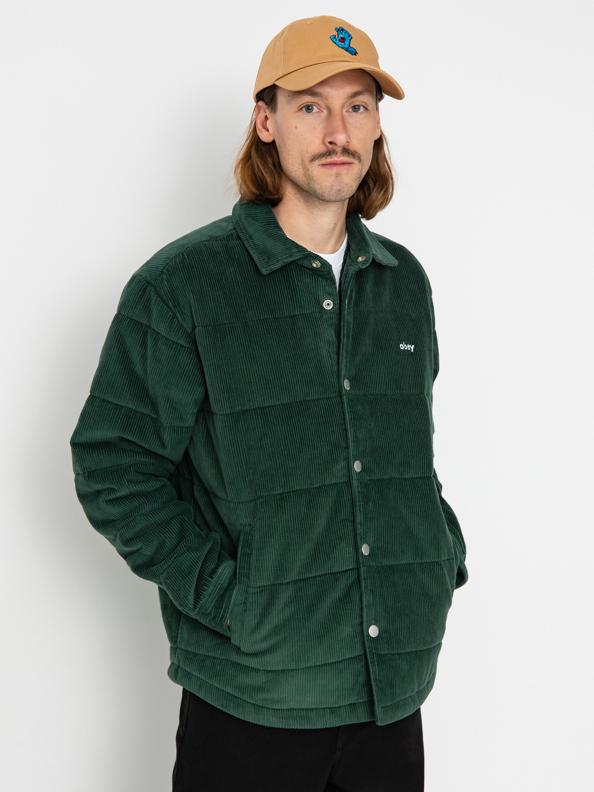 OBEY Grand Cord Jacket (dark cedar)
