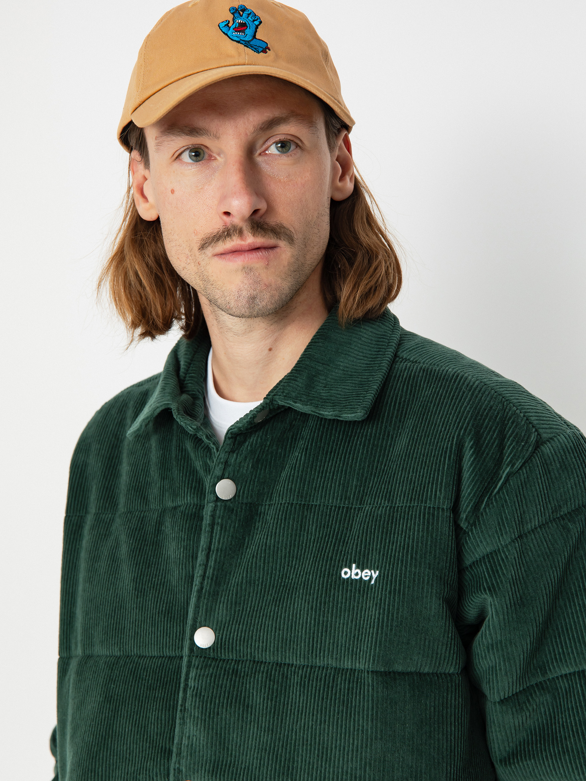 OBEY Grand Cord Jacket (dark cedar)