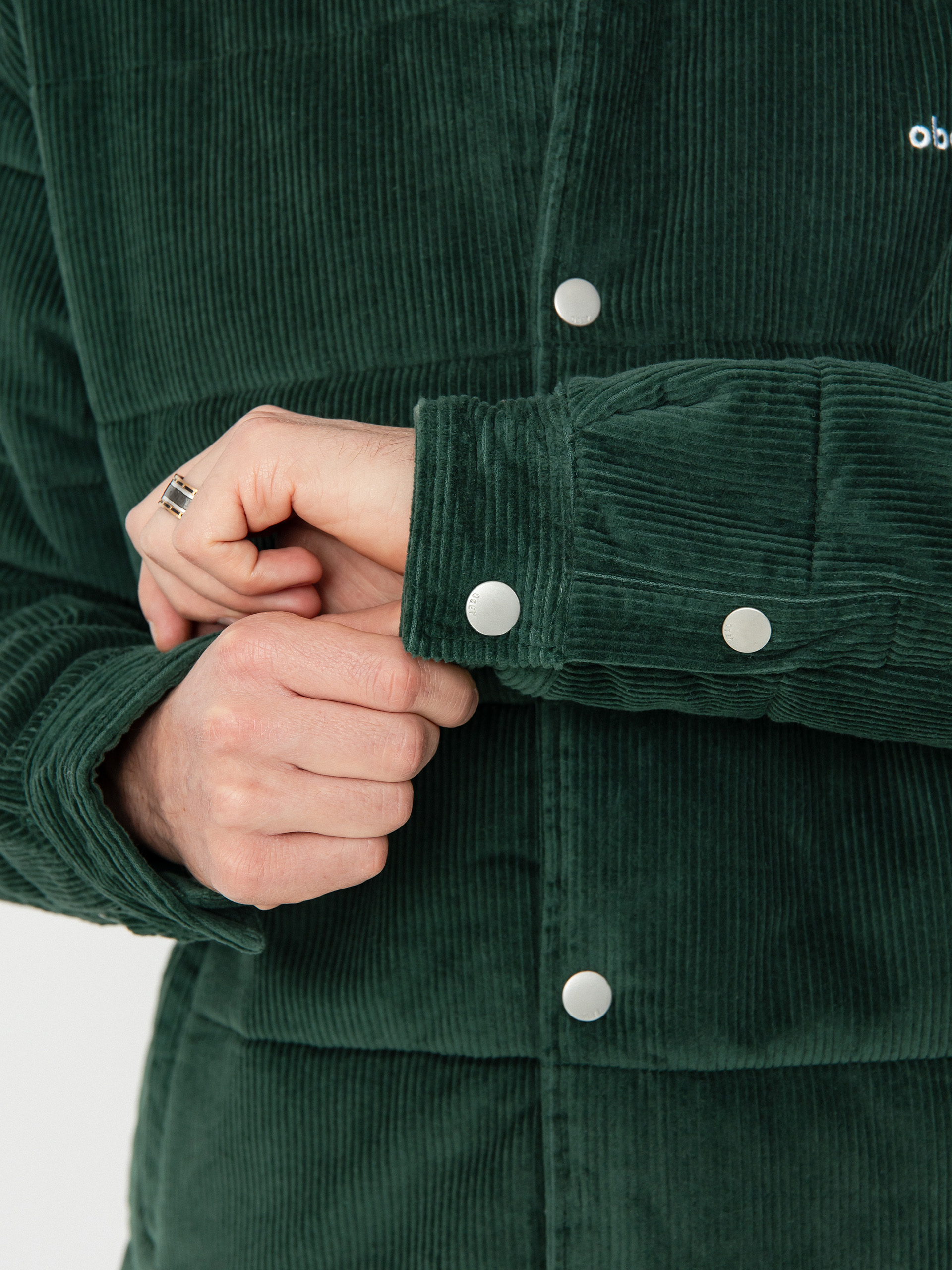 OBEY Grand Cord Jacket (dark cedar)