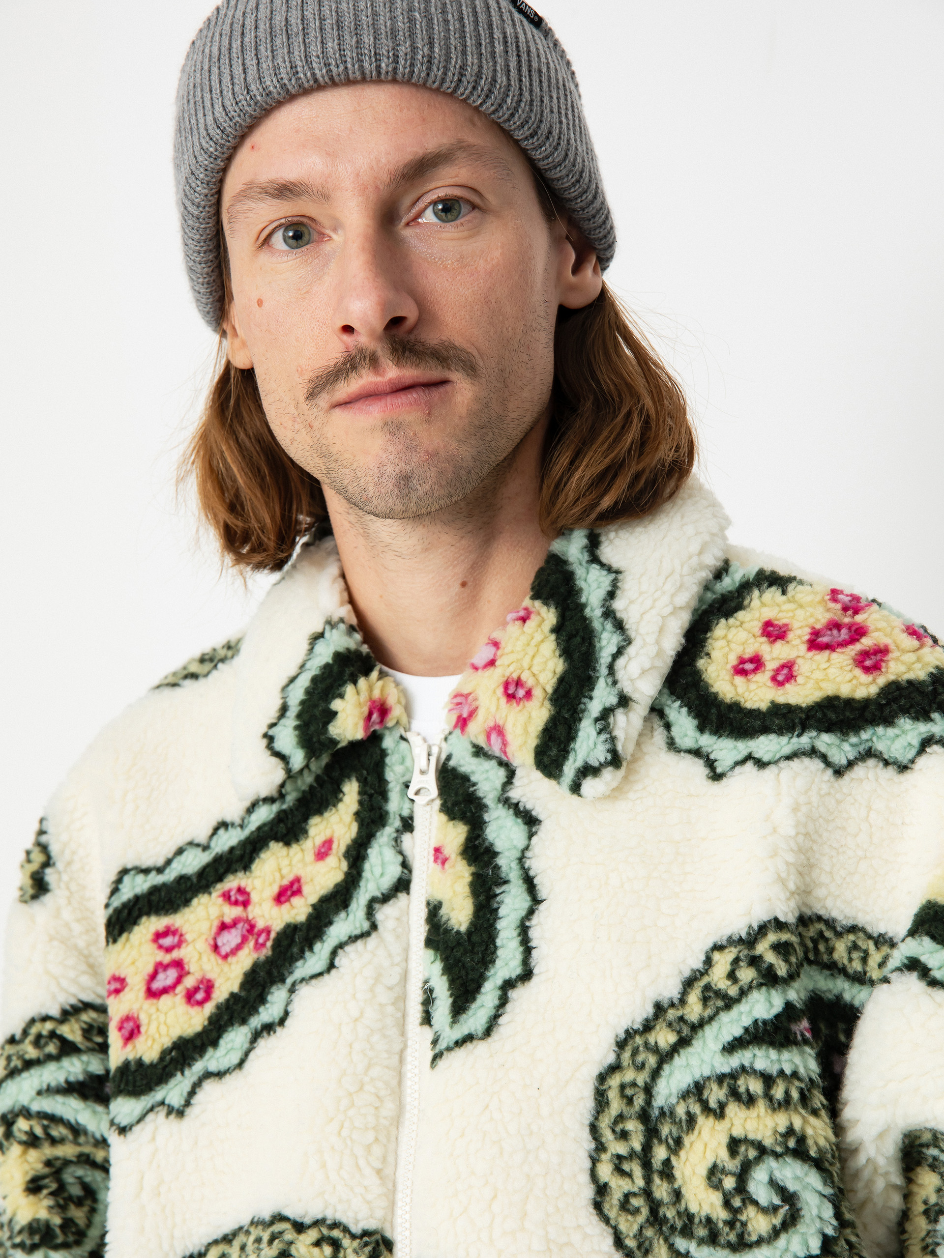 OBEY Paisley Sherpa Jacket (unbleached multi)