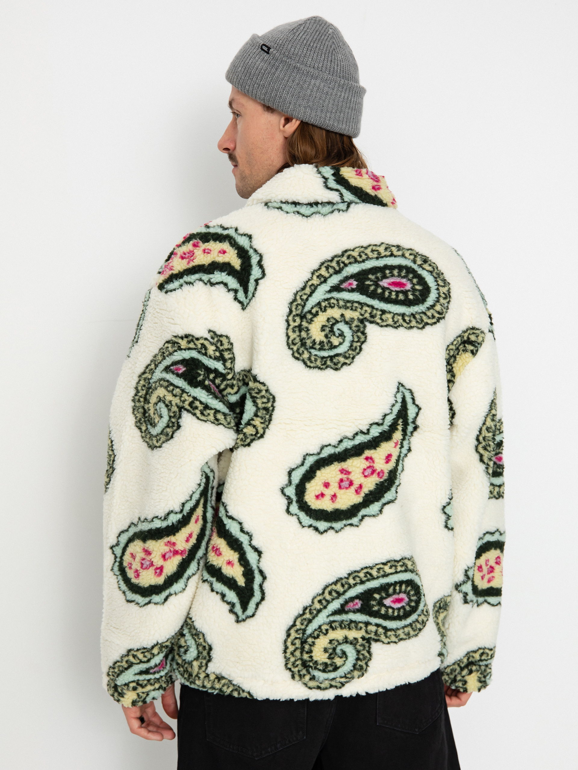 OBEY Paisley Sherpa Jacket (unbleached multi)