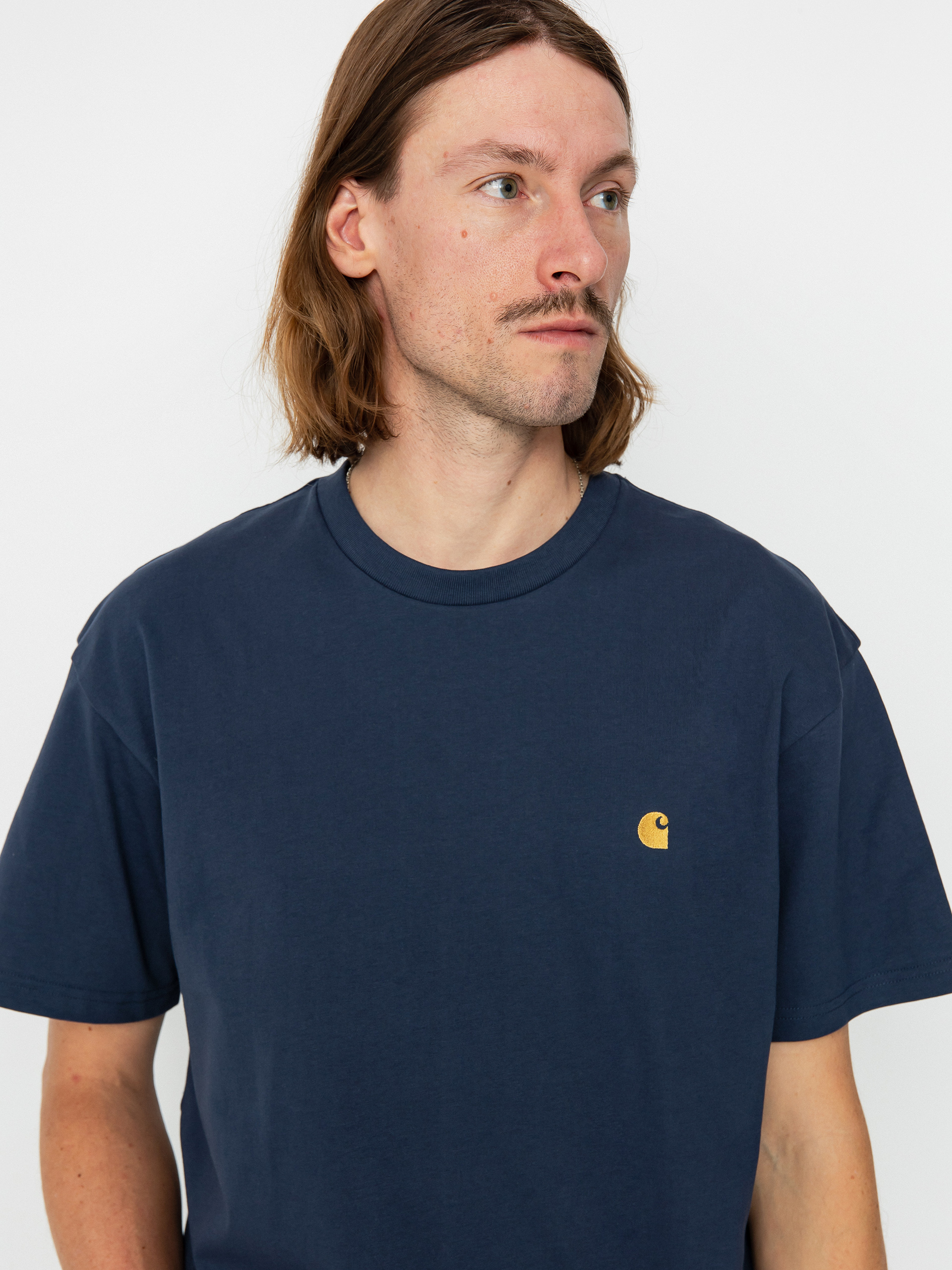 Carhartt WIP Chase T shirt blue gold