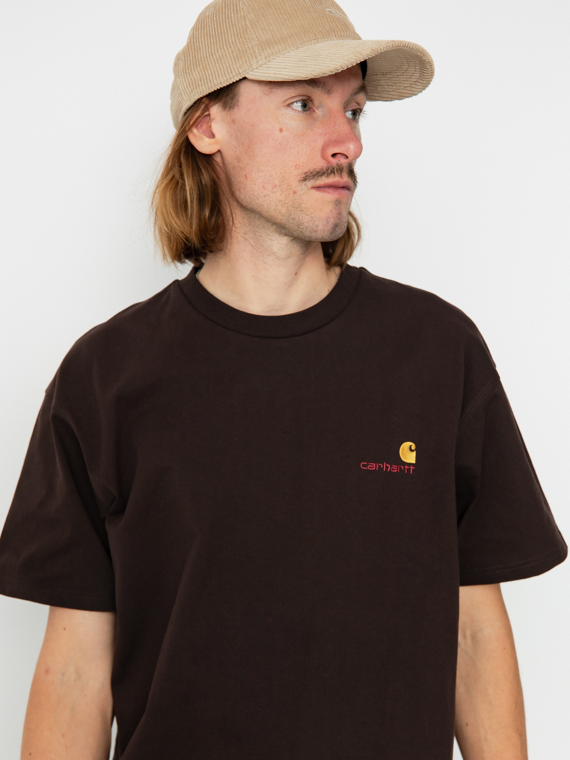Carhartt WIP American Script T-shirt (tobacco)