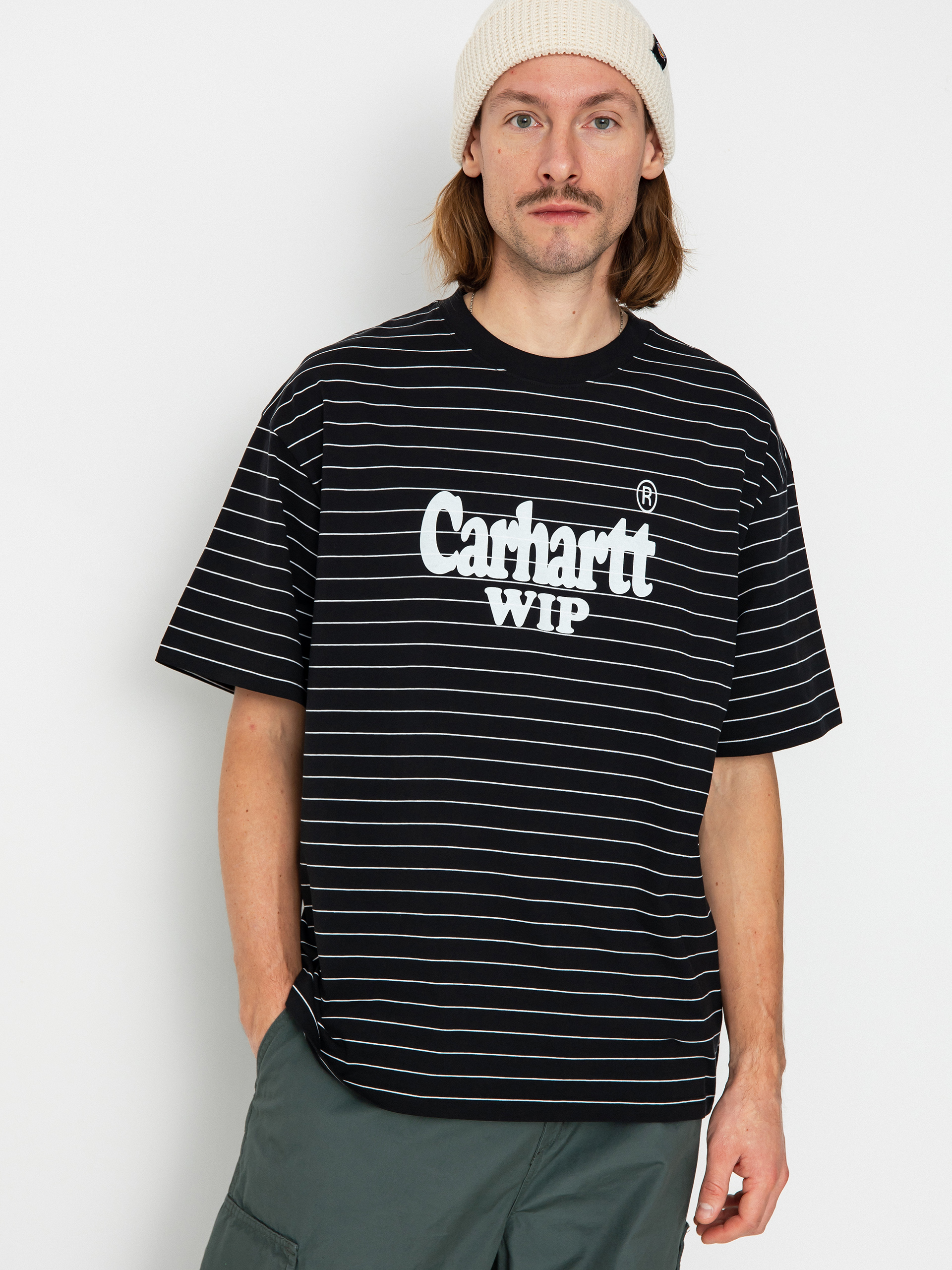 Carhartt WIP Orlean Spree T-shirt (orlean stripe horizontal/black/white)