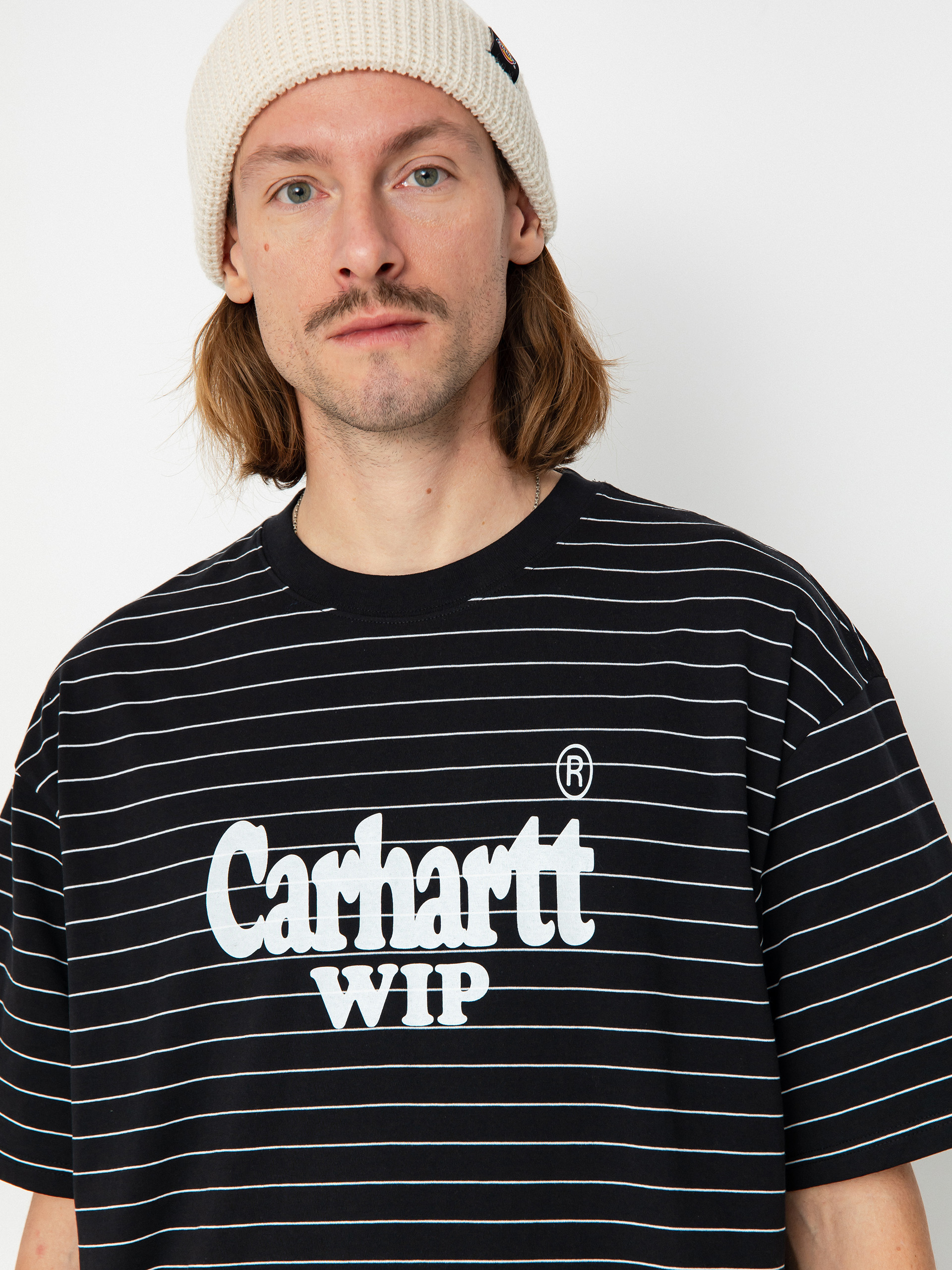 Carhartt WIP Orlean Spree T-shirt (orlean stripe horizontal/black/white)