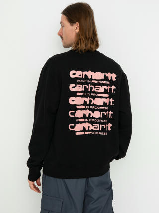 Carhartt WIP Ink Bleed Sweatshirt (black/pink)