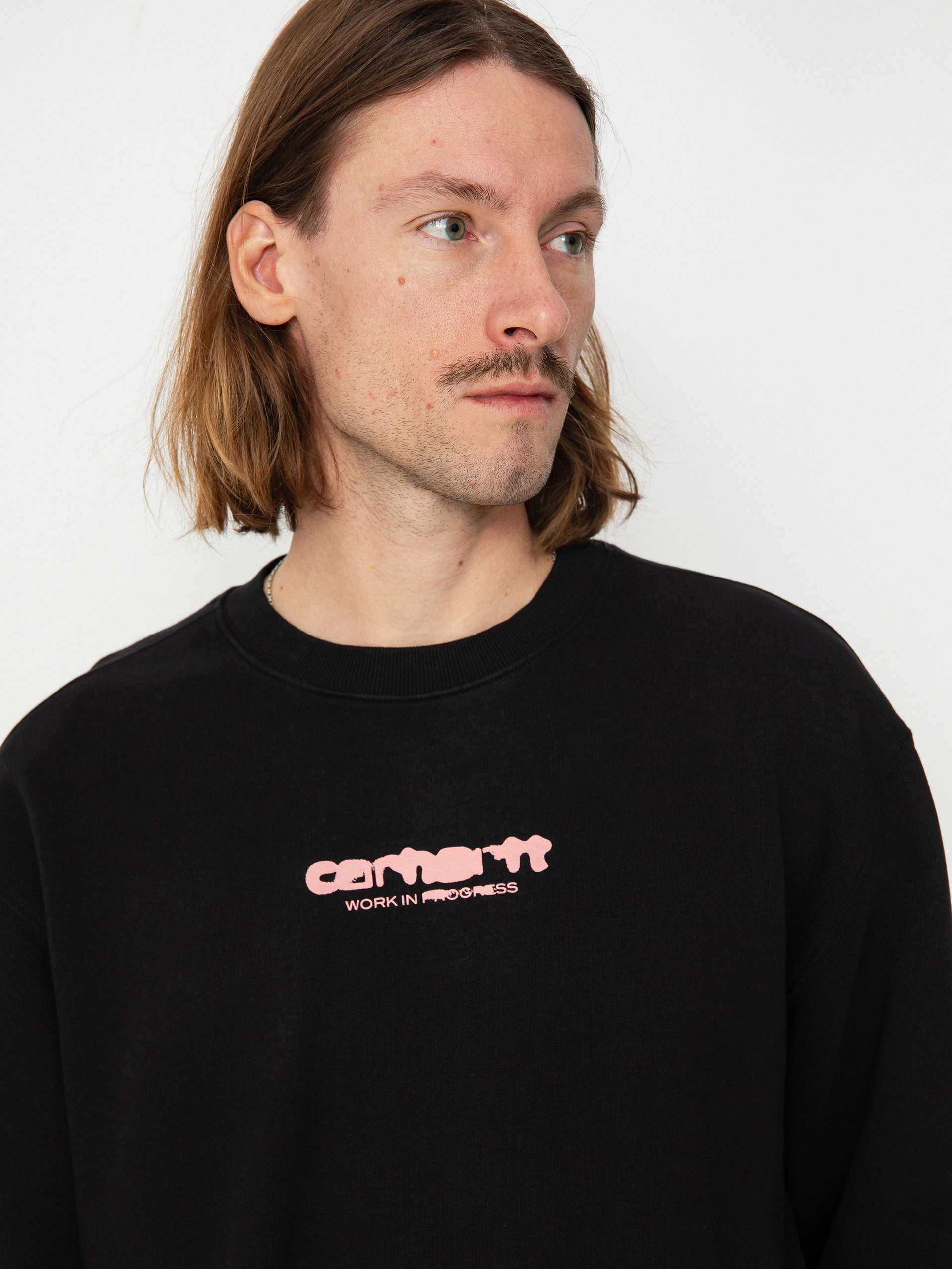 Carhartt WIP Ink Bleed Sweatshirt (black/pink)