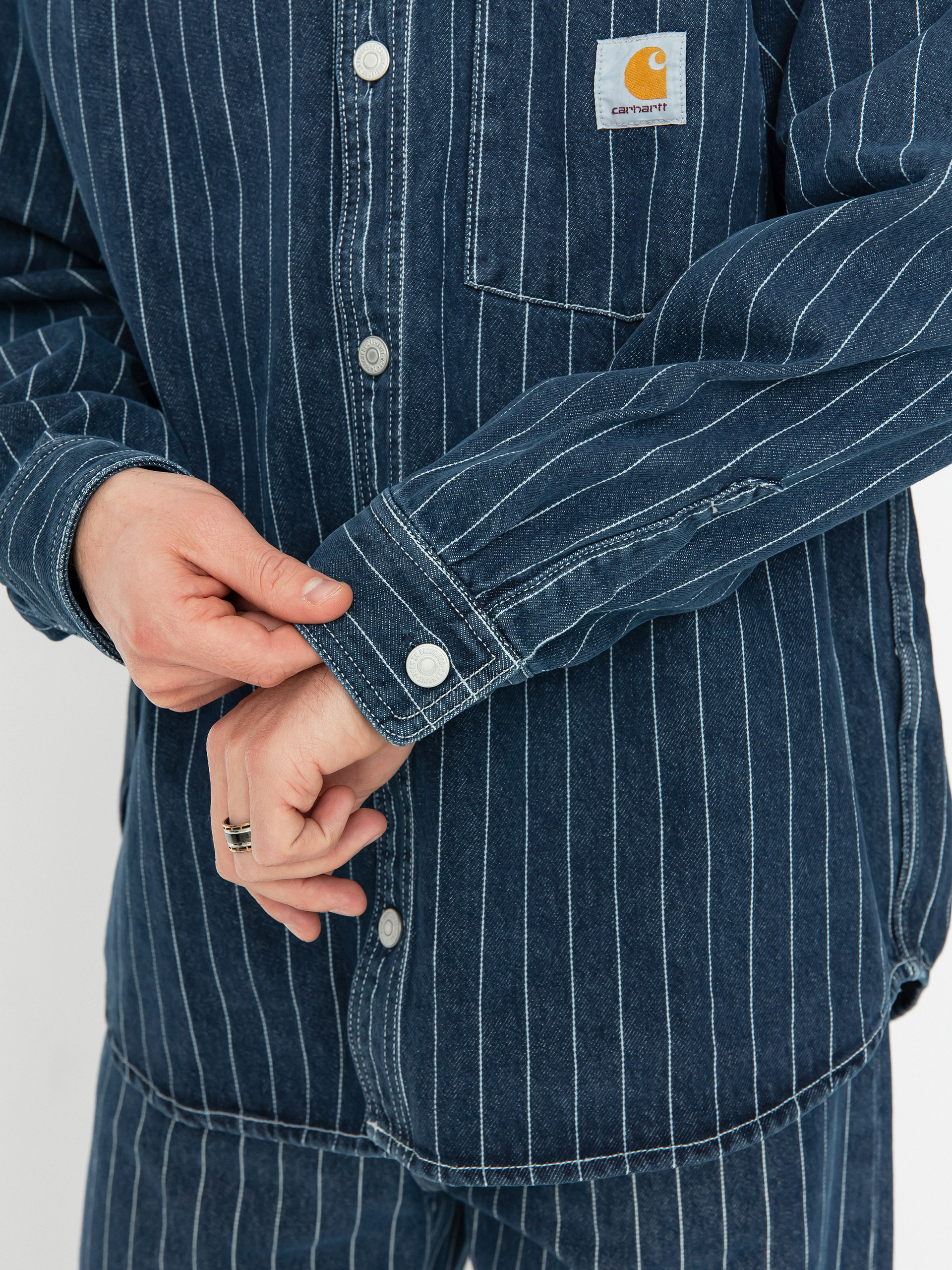 Carhartt WIP Orlean Hemd (orlean stripe/blue/white)