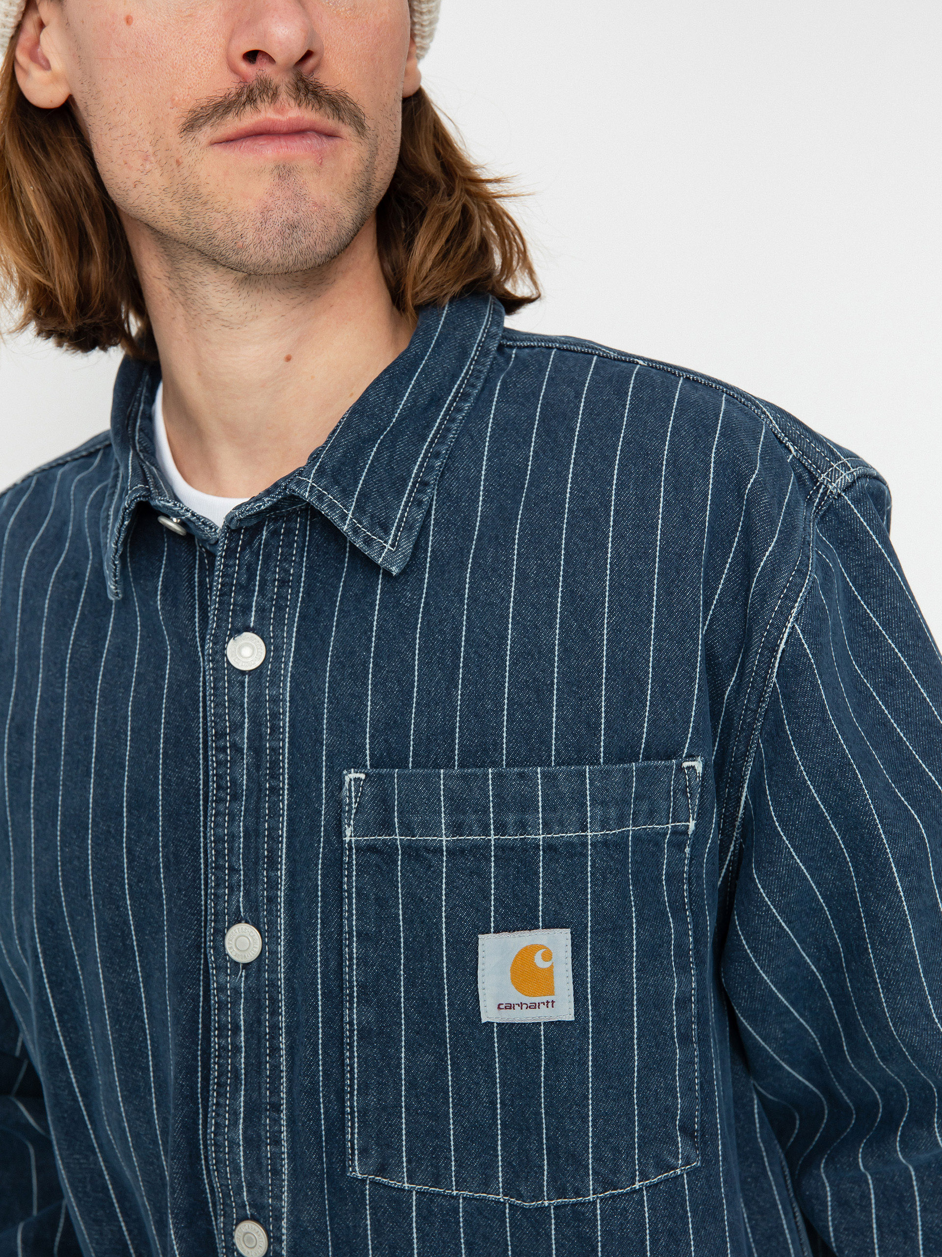 Carhartt WIP Orlean Hemd (orlean stripe/blue/white)