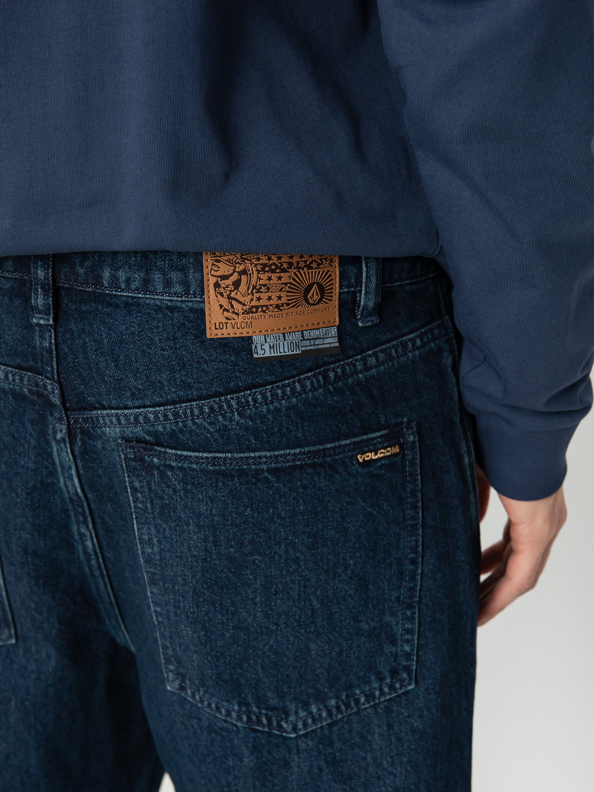 Volcom Billow Tapered Denim Pants (deep water)