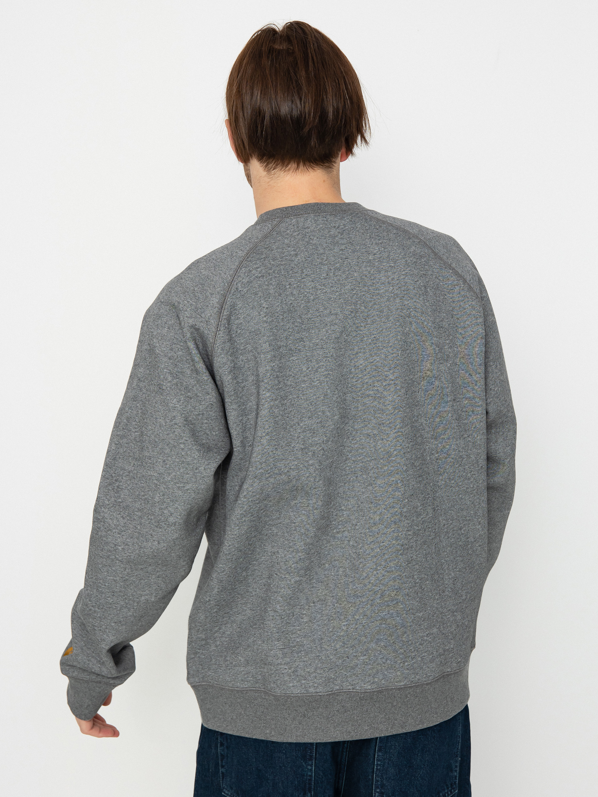 Carhartt WIP Chase Sweatshirt (dark grey heather/gold)