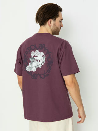 Polar Skate Hijack T-shirt (plum)