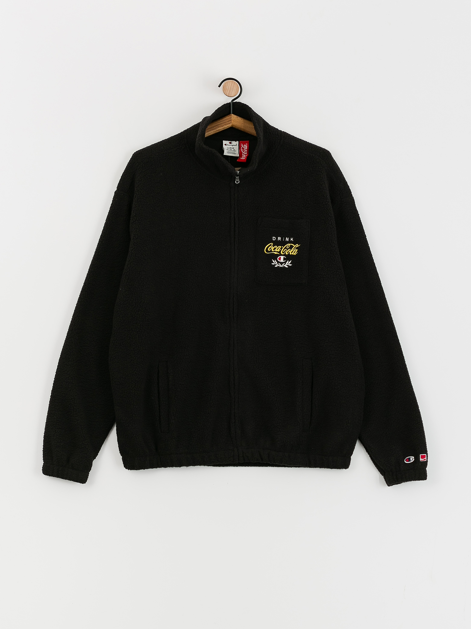 Mens Champion X Coca Cola Full Zip Top 220187 Fleece (nbk)